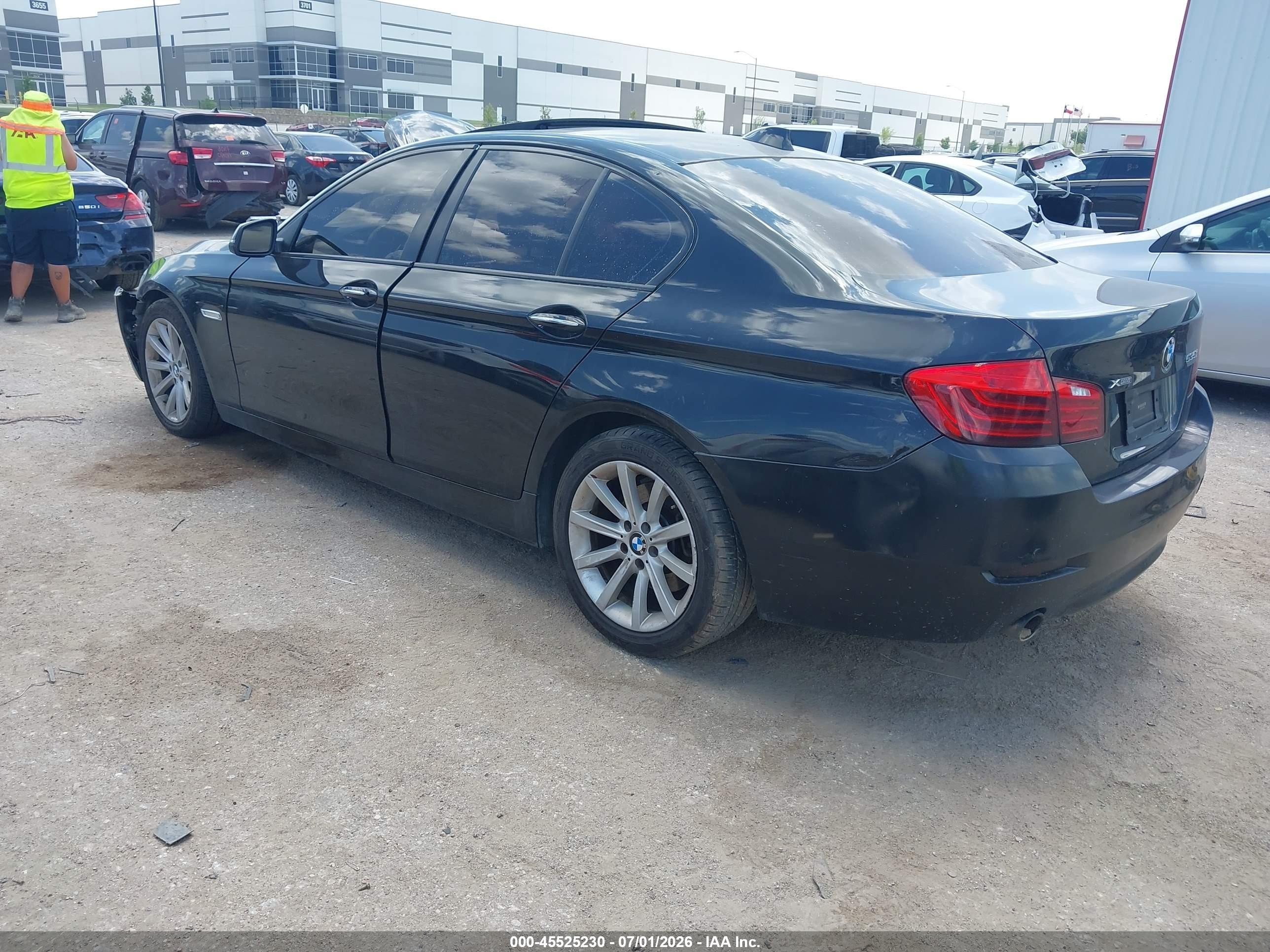 2015 Bmw 535i Xdrive Black vin: WBA5B3C59FD546870