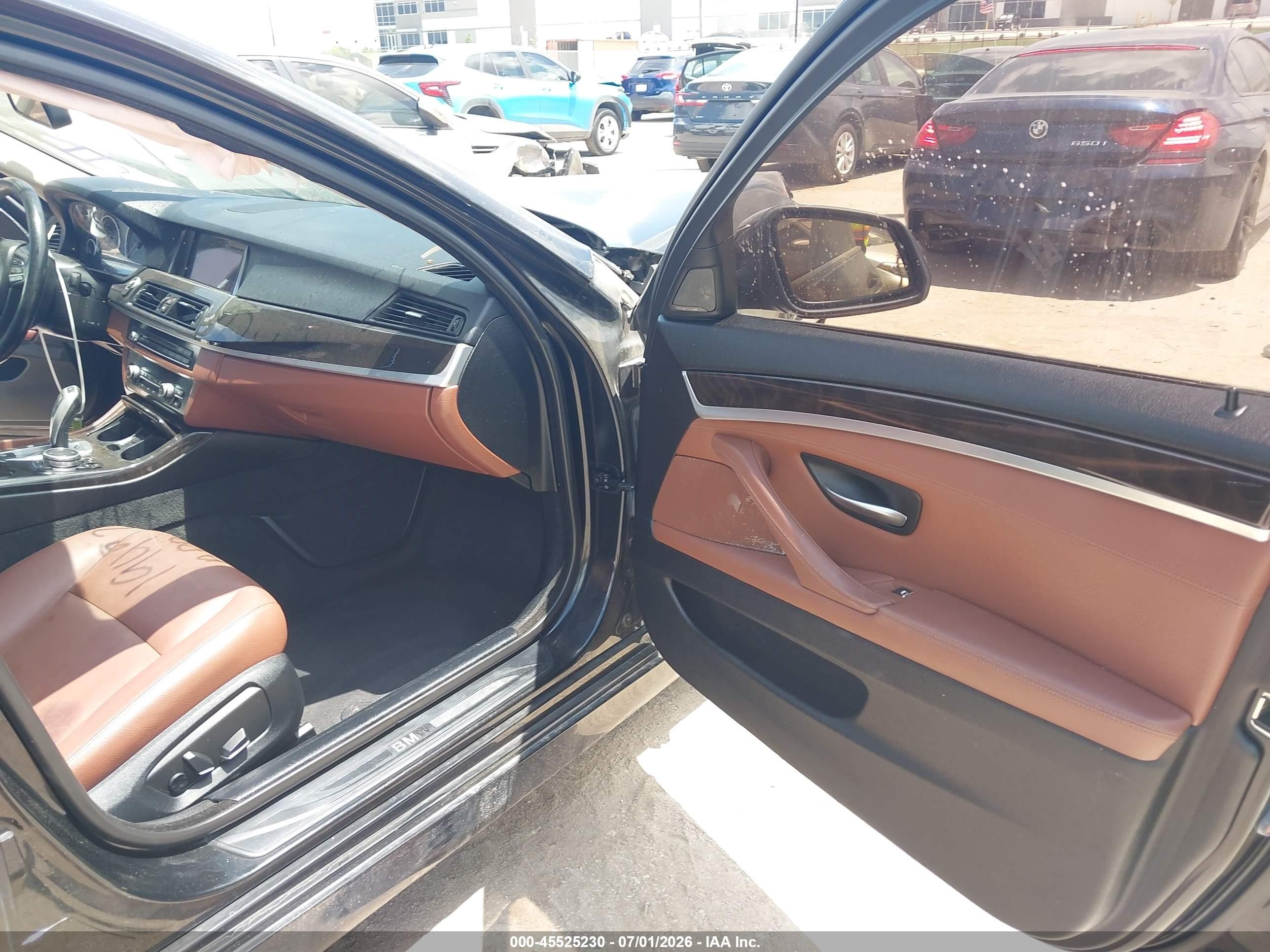 2015 Bmw 535i Xdrive Black vin: WBA5B3C59FD546870