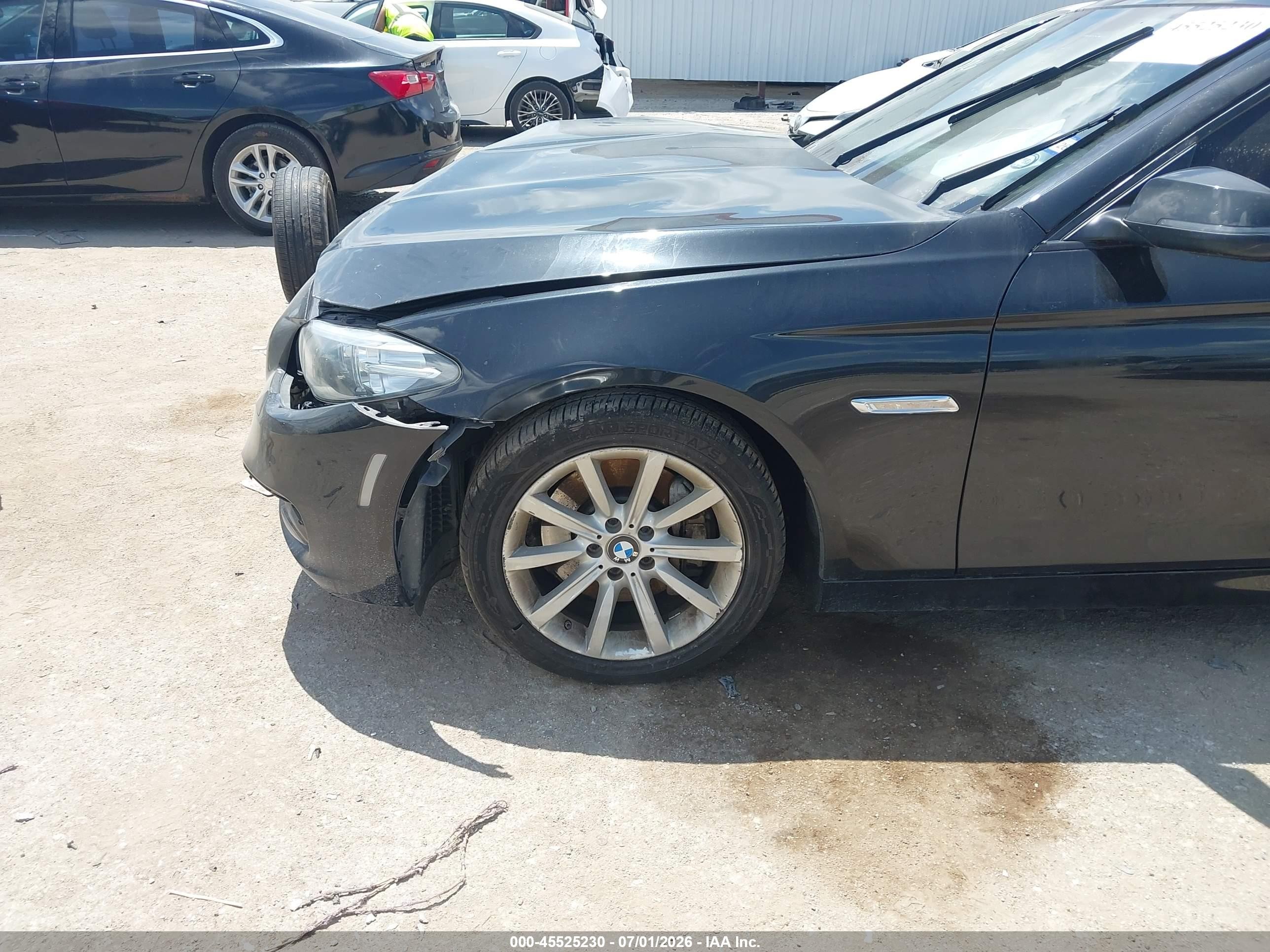 2015 Bmw 535i Xdrive Black vin: WBA5B3C59FD546870