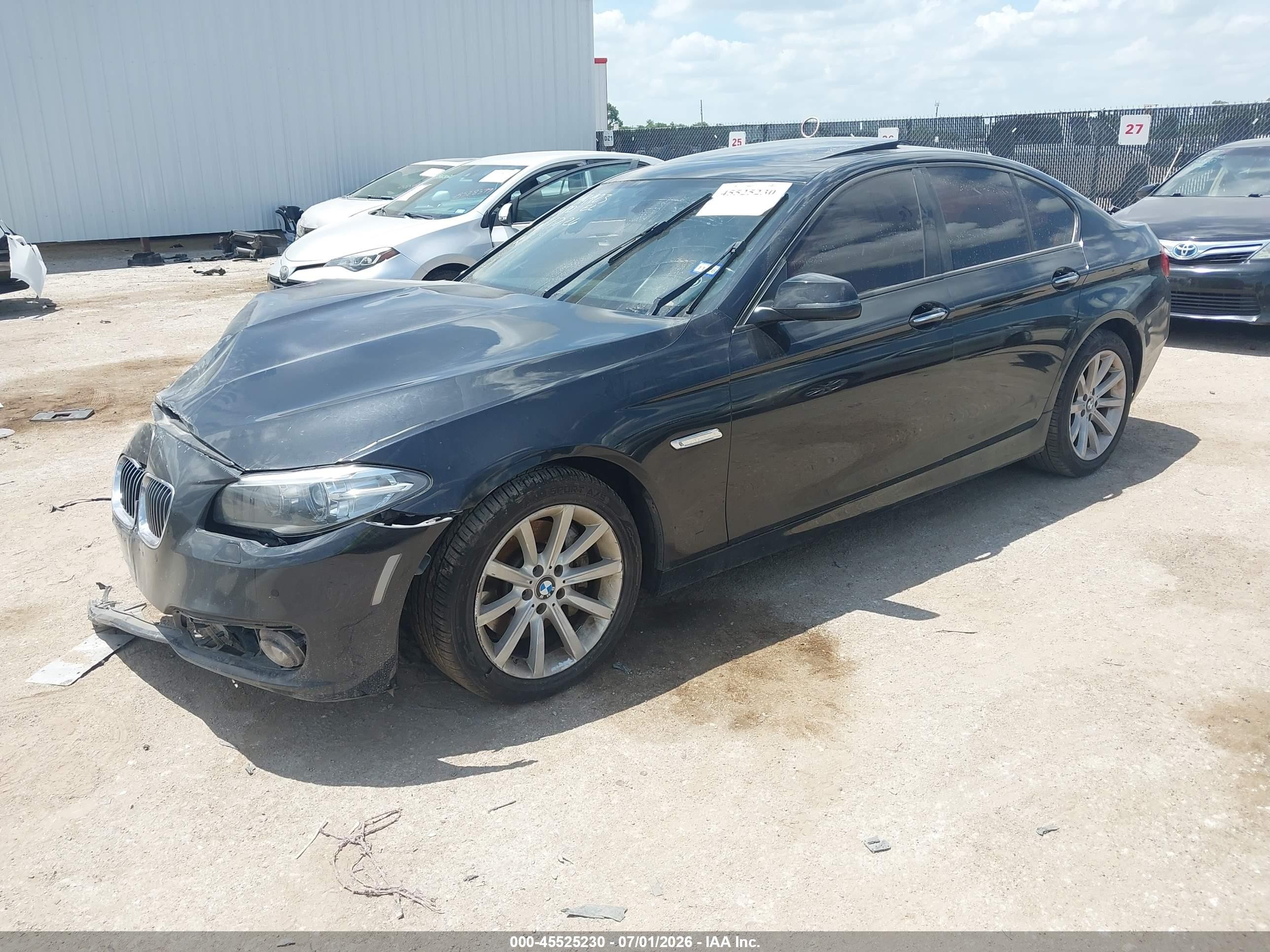 2015 Bmw 535i Xdrive Black vin: WBA5B3C59FD546870