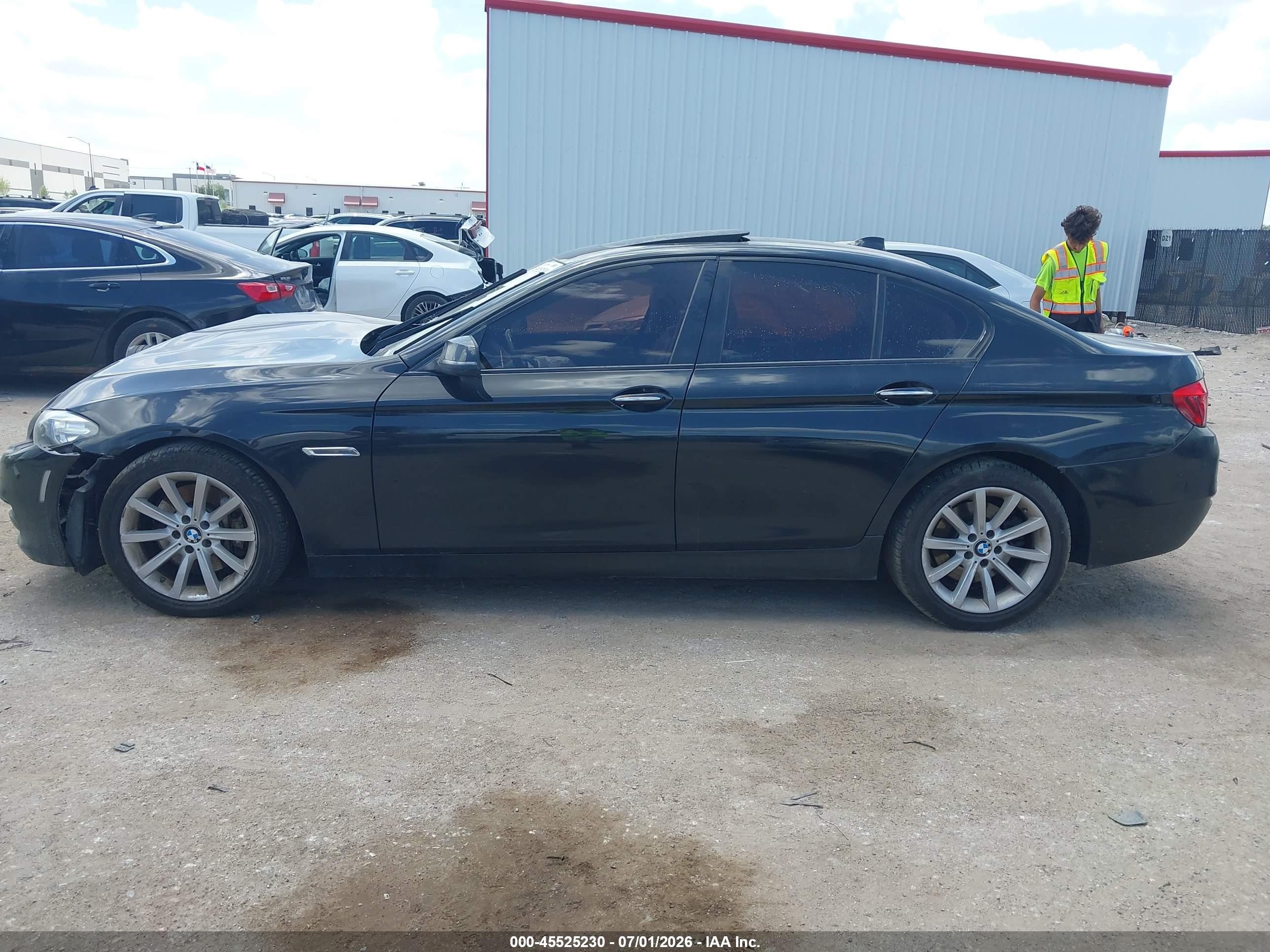 2015 Bmw 535i Xdrive Black vin: WBA5B3C59FD546870