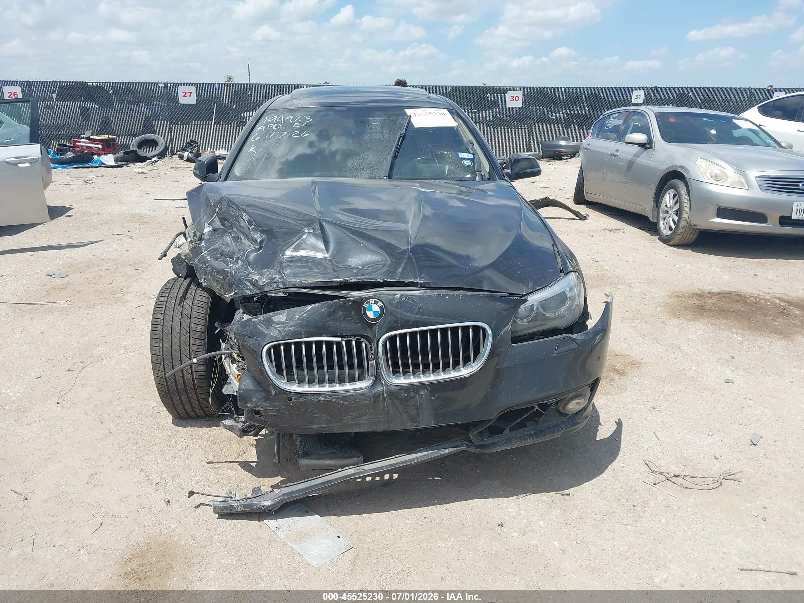 2015 Bmw 535i Xdrive Black vin: WBA5B3C59FD546870