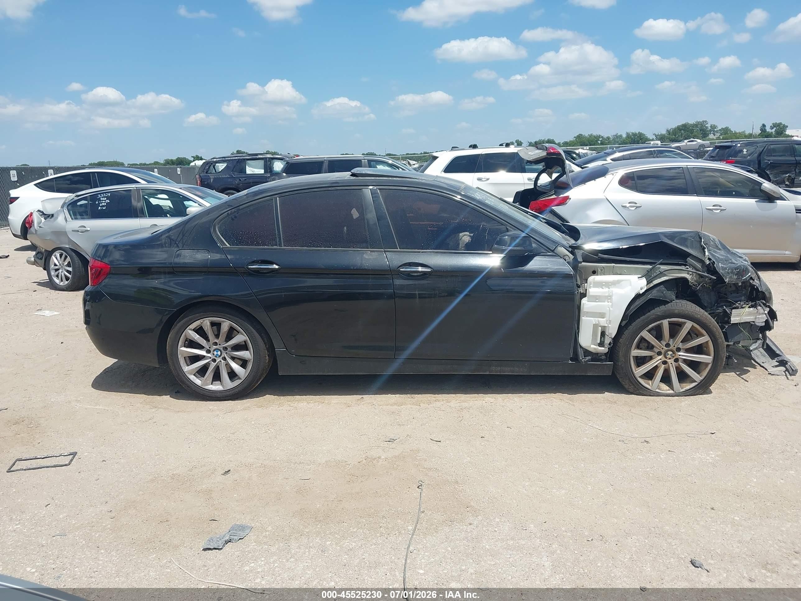 2015 Bmw 535i Xdrive Black vin: WBA5B3C59FD546870