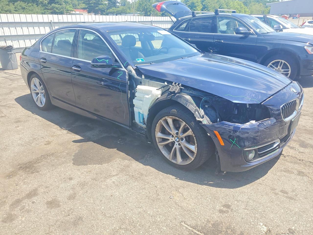 2015 Bmw 535 Xi Blue vin: WBA5B3C59FD548666