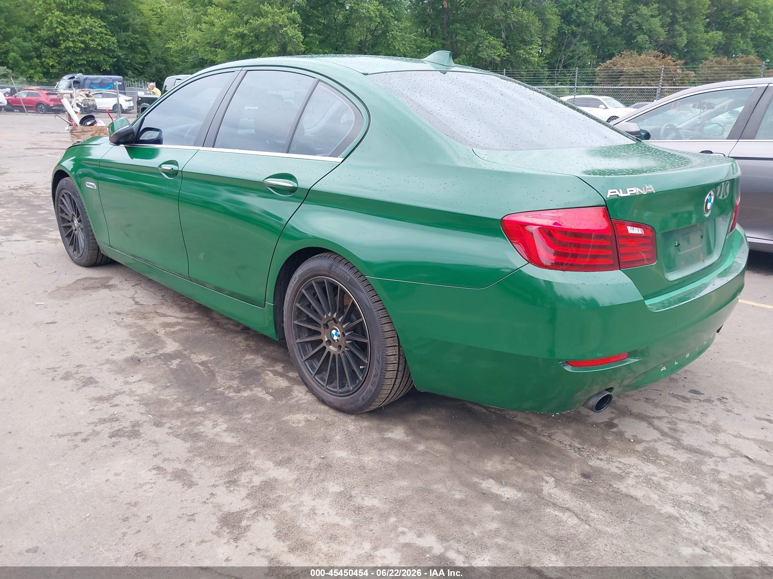 2014 Bmw 535i Xdrive Green vin: WBA5B3C5XED532278