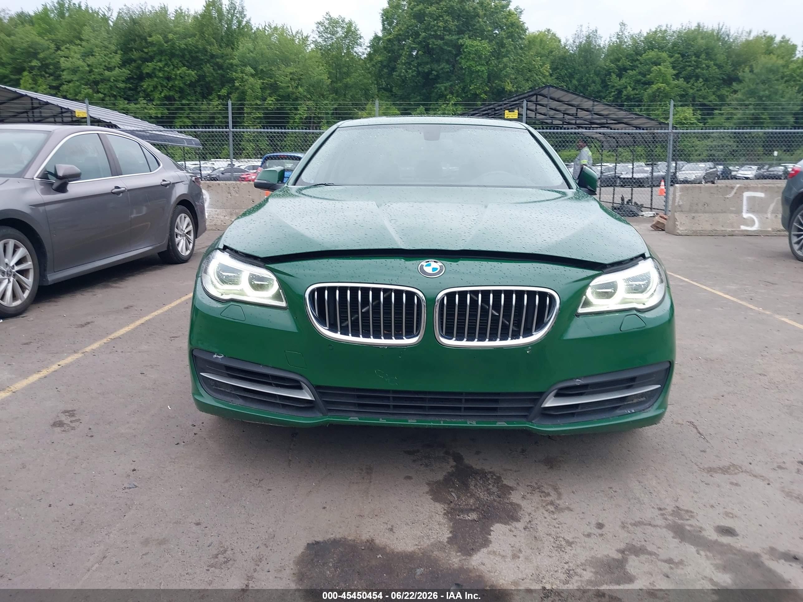 2014 Bmw 535i Xdrive Green vin: WBA5B3C5XED532278