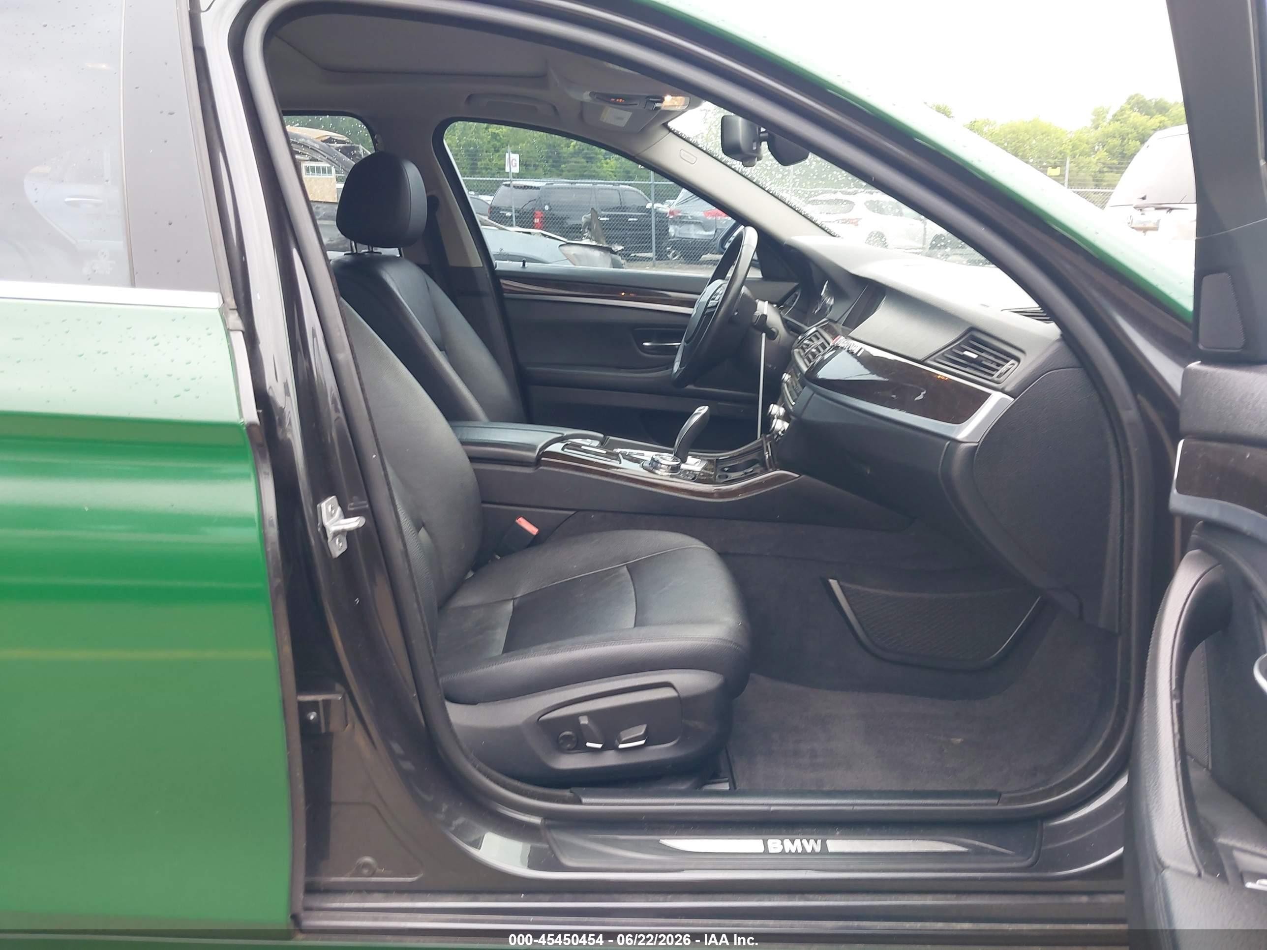 2014 Bmw 535i Xdrive Green vin: WBA5B3C5XED532278