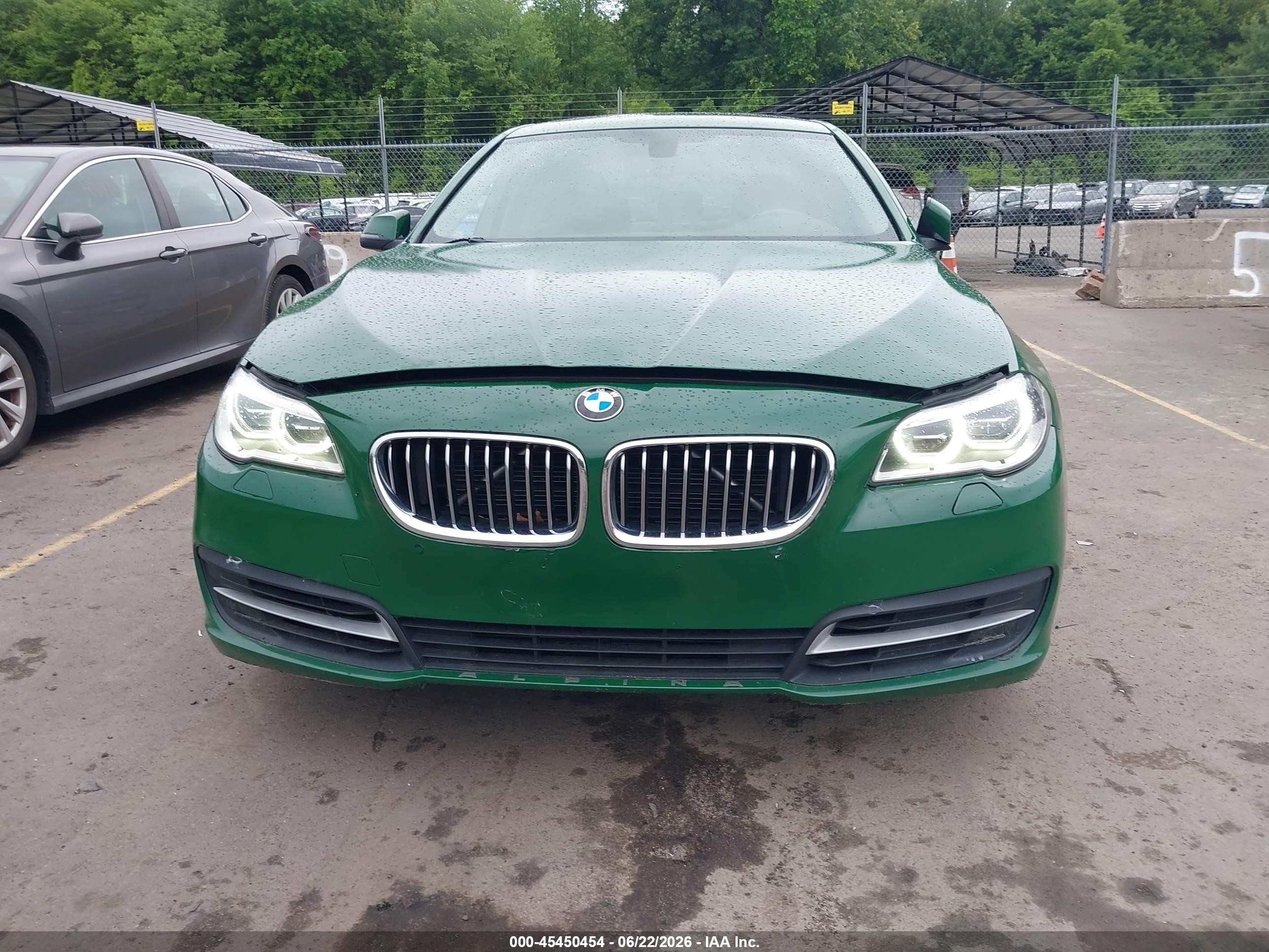 2014 Bmw 535i Xdrive Green vin: WBA5B3C5XED532278