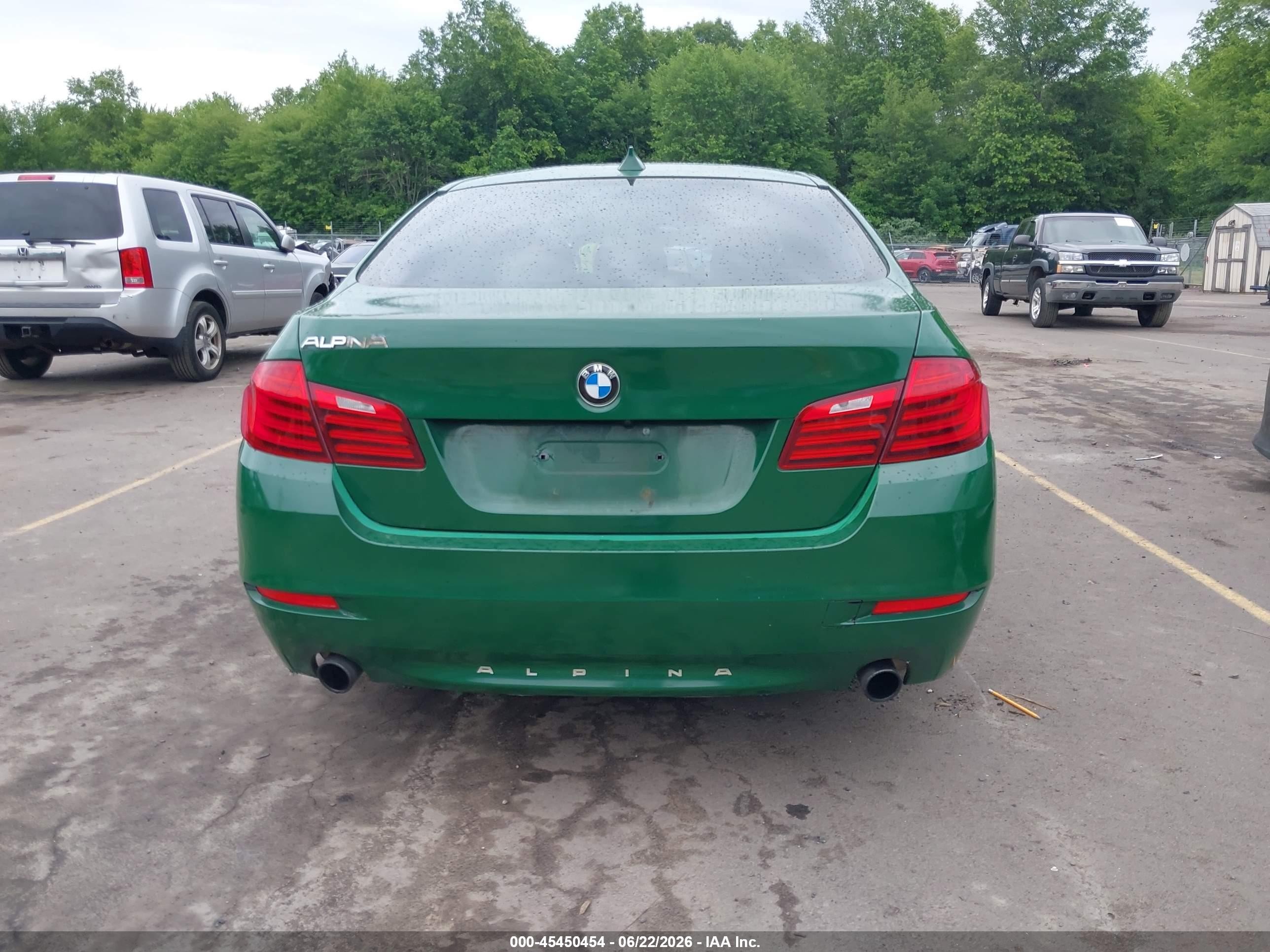 2014 Bmw 535i Xdrive Green vin: WBA5B3C5XED532278