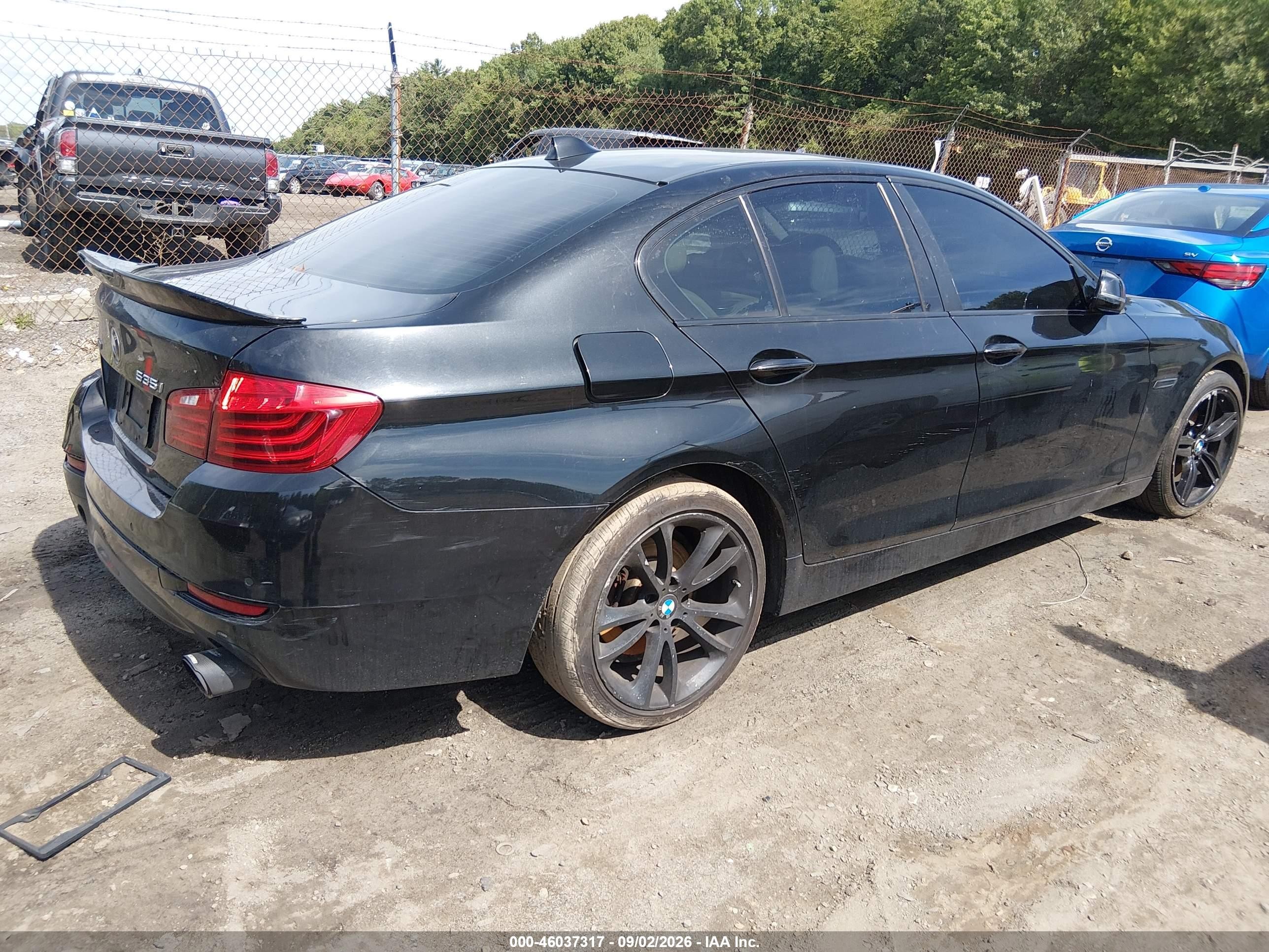 2014 Bmw 535i Xdrive Black vin: WBA5B3C5XED533236