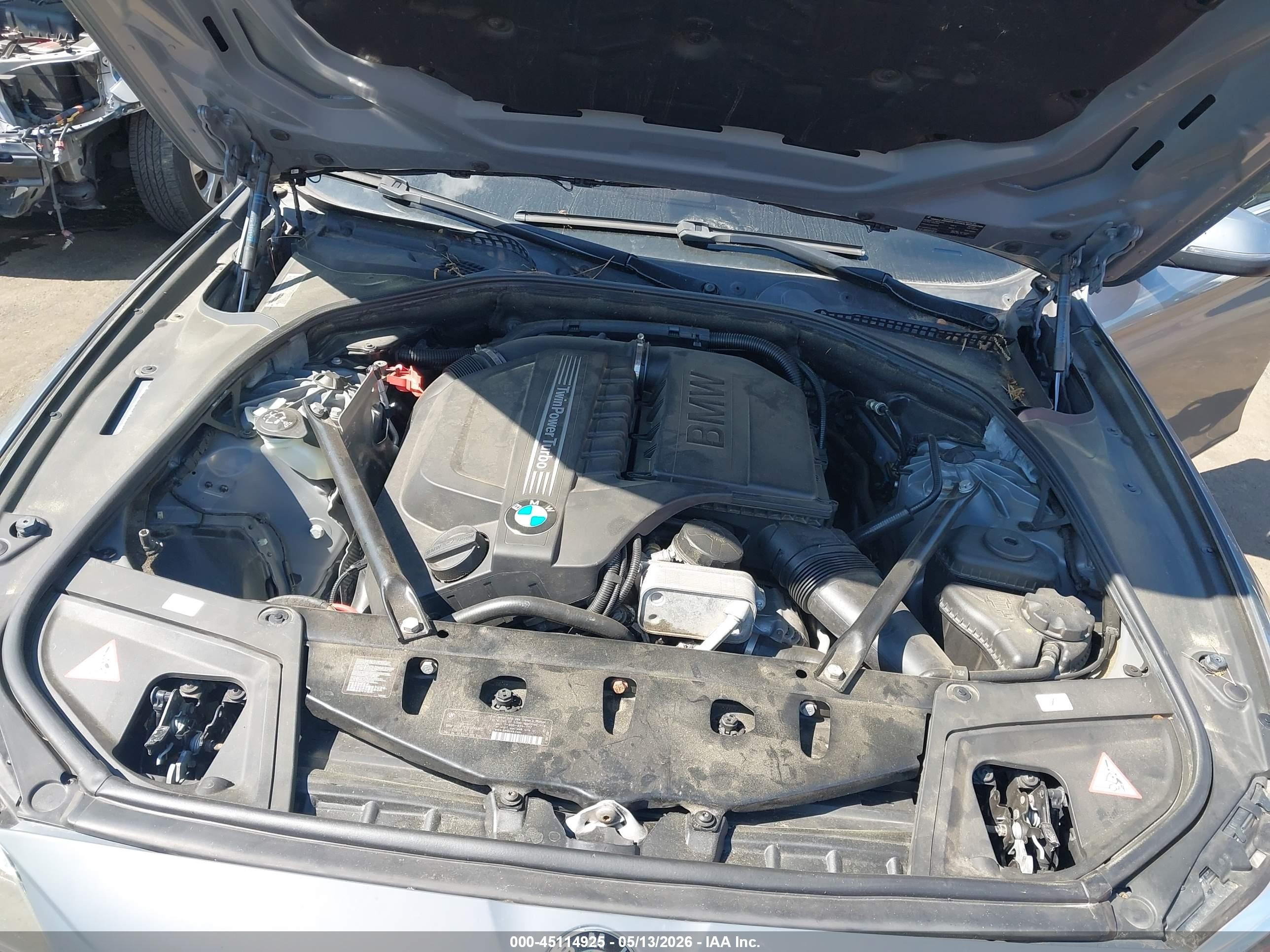 2014 Bmw 535i Xdrive Серый vin: WBA5B3C5XED535715