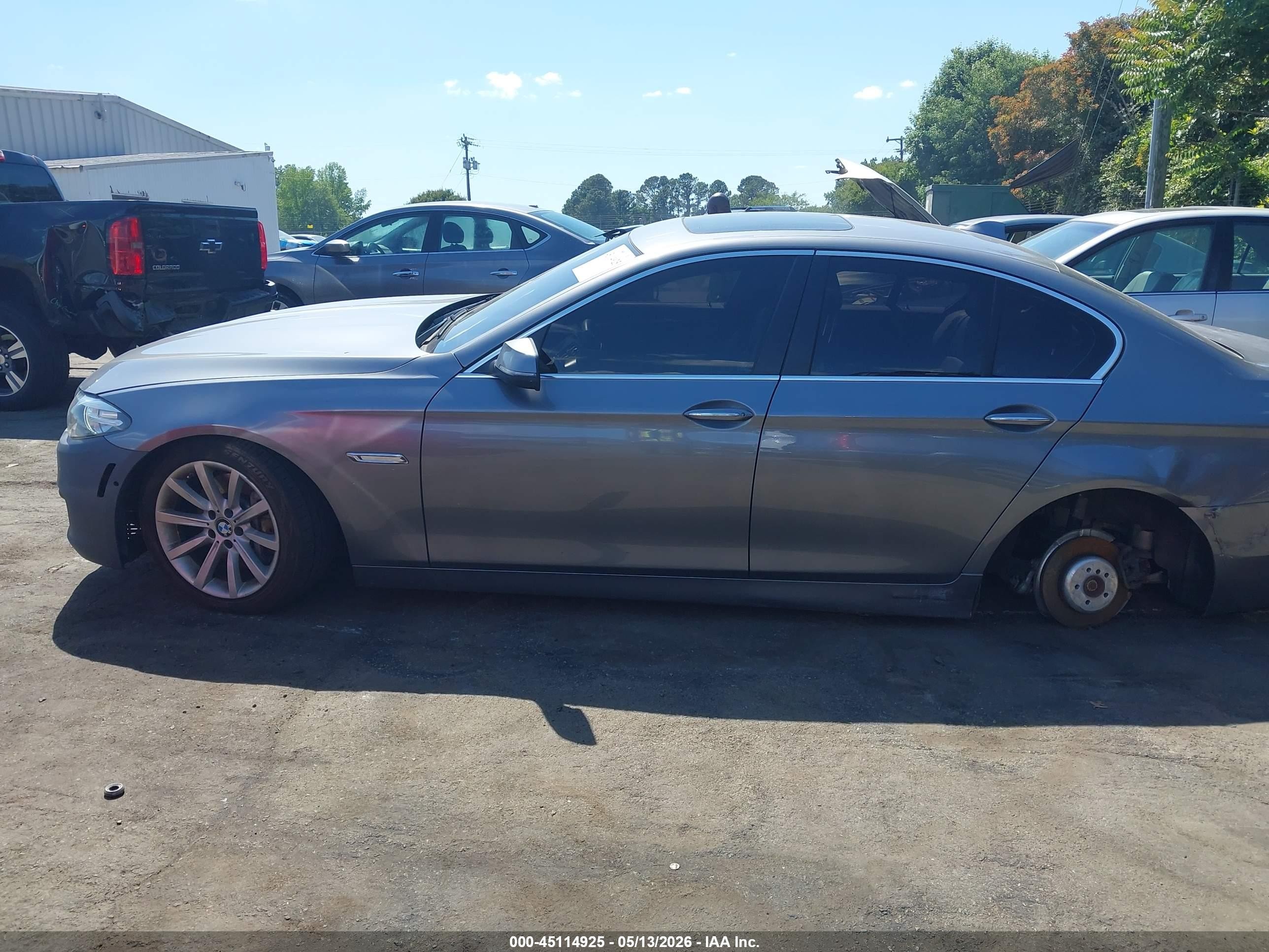 2014 Bmw 535i Xdrive Серый vin: WBA5B3C5XED535715