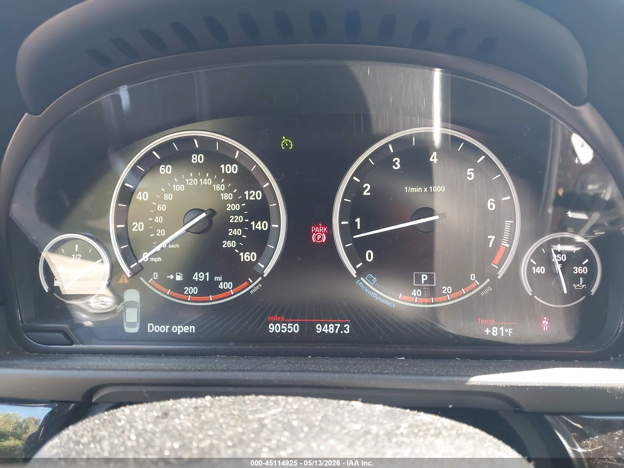 2014 Bmw 535i Xdrive Серый vin: WBA5B3C5XED535715