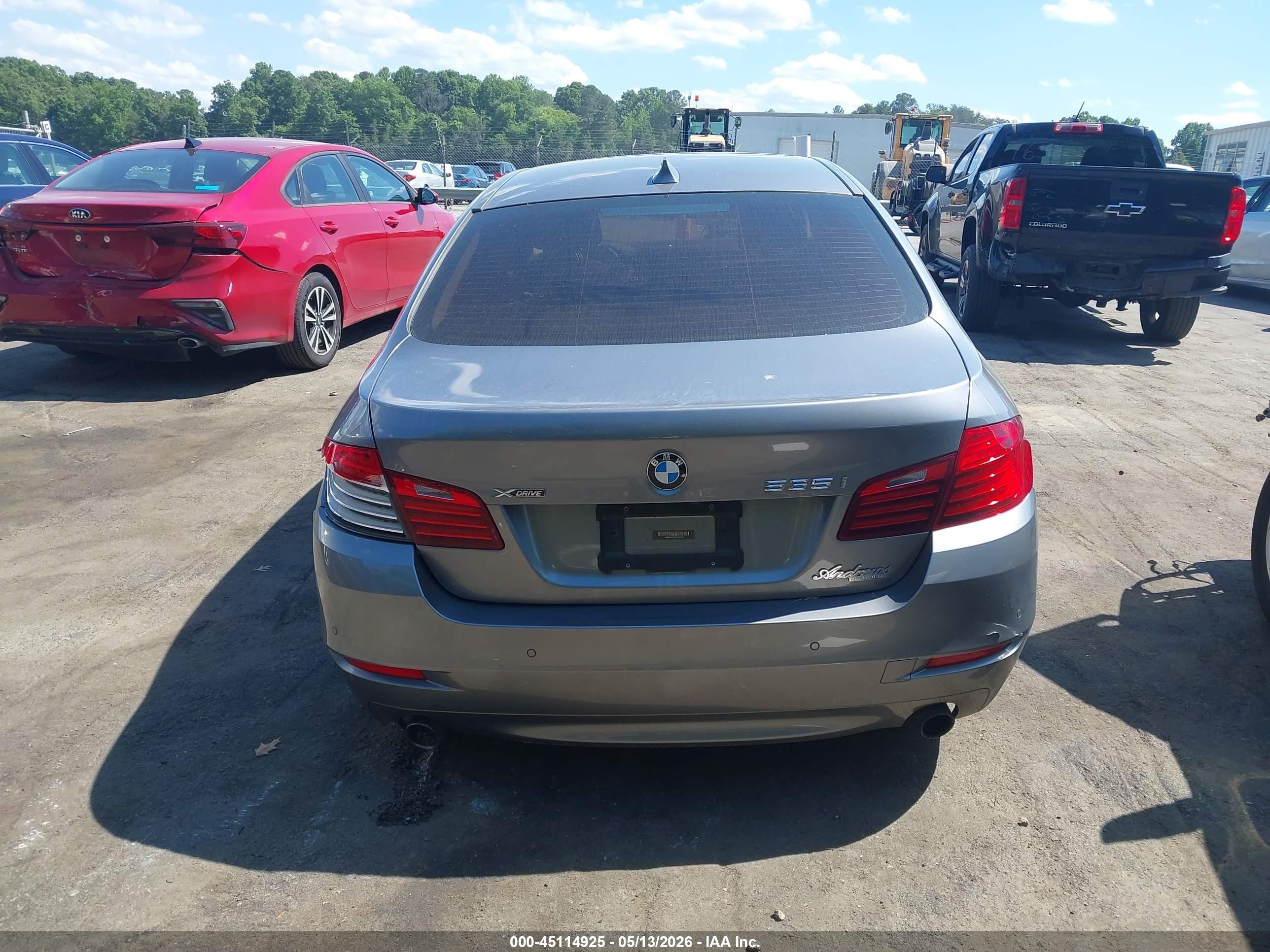 2014 Bmw 535i Xdrive Серый vin: WBA5B3C5XED535715