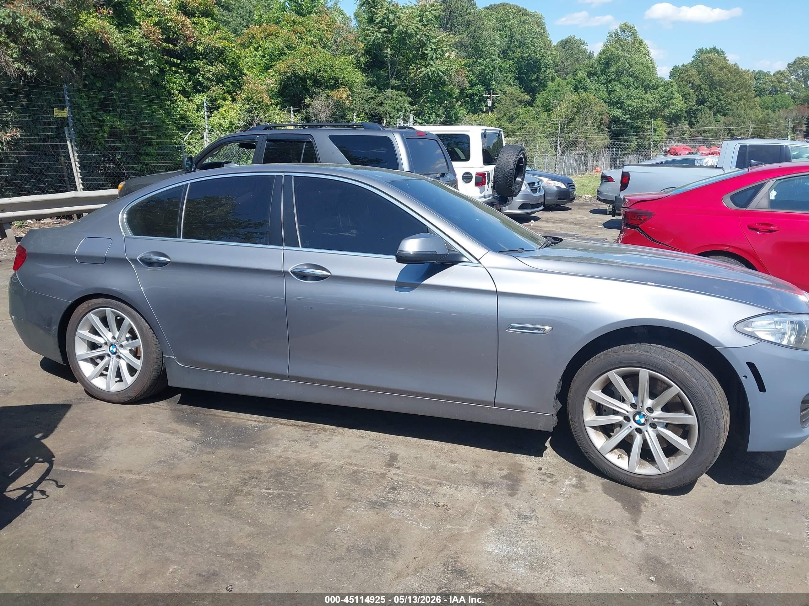 2014 Bmw 535i Xdrive Серый vin: WBA5B3C5XED535715