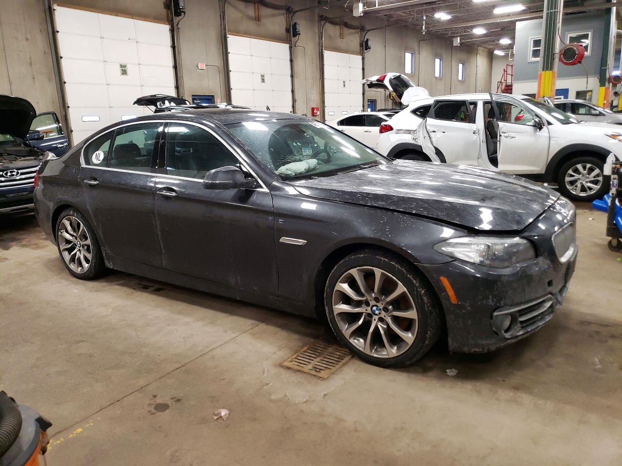 2014 Bmw 535 Xi Gray vin: WBA5B3C5XED535732
