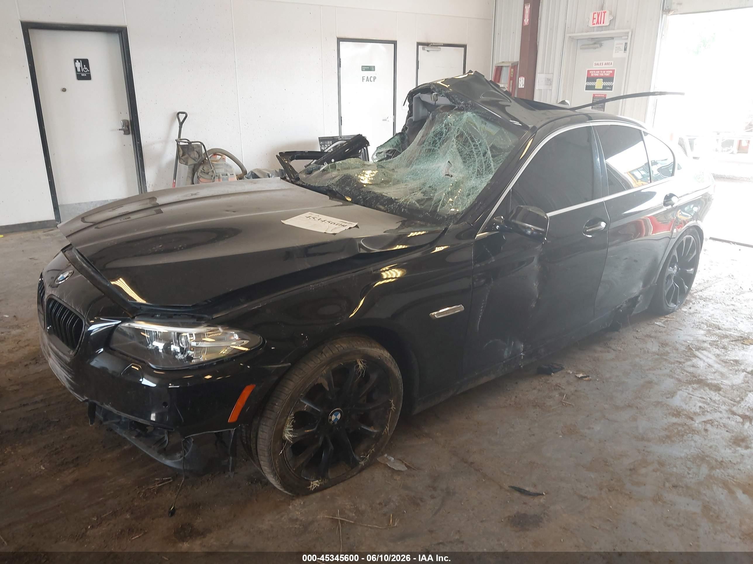 2014 Bmw 535i Xdrive Black vin: WBA5B3C5XED536721