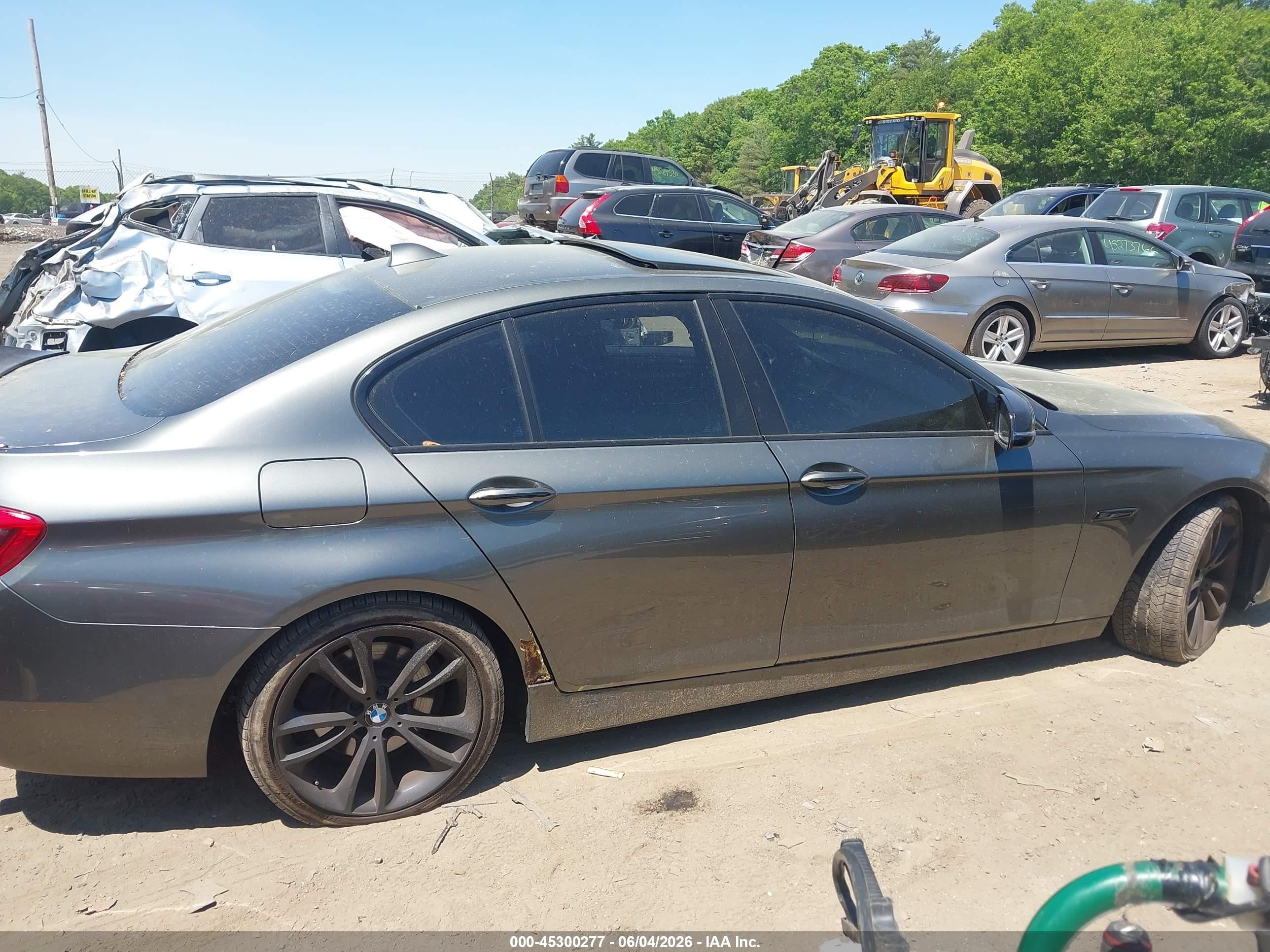 2015 Bmw 535i Xdrive Gray vin: WBA5B3C5XFD540267