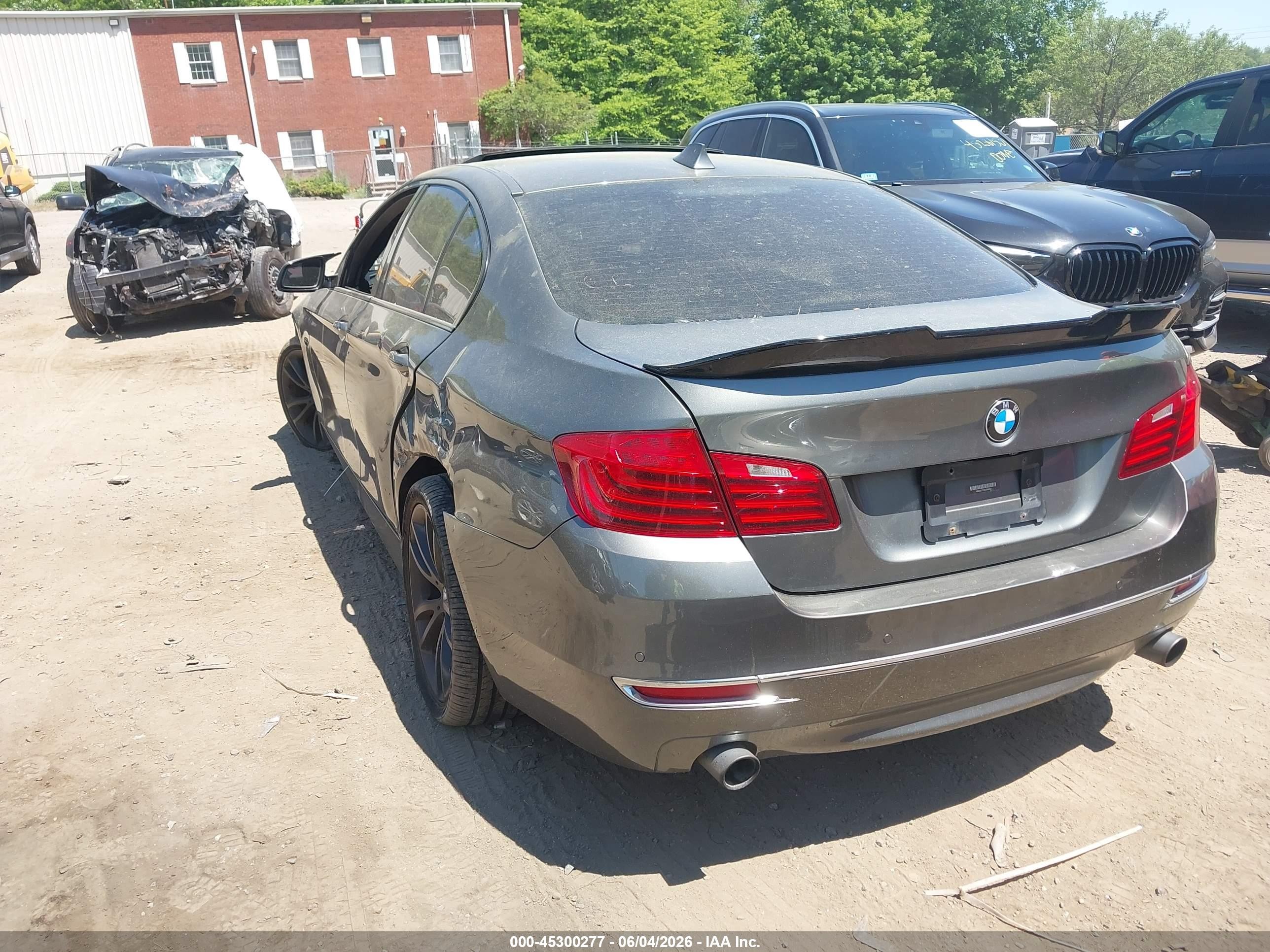 2015 Bmw 535i Xdrive Gray vin: WBA5B3C5XFD540267
