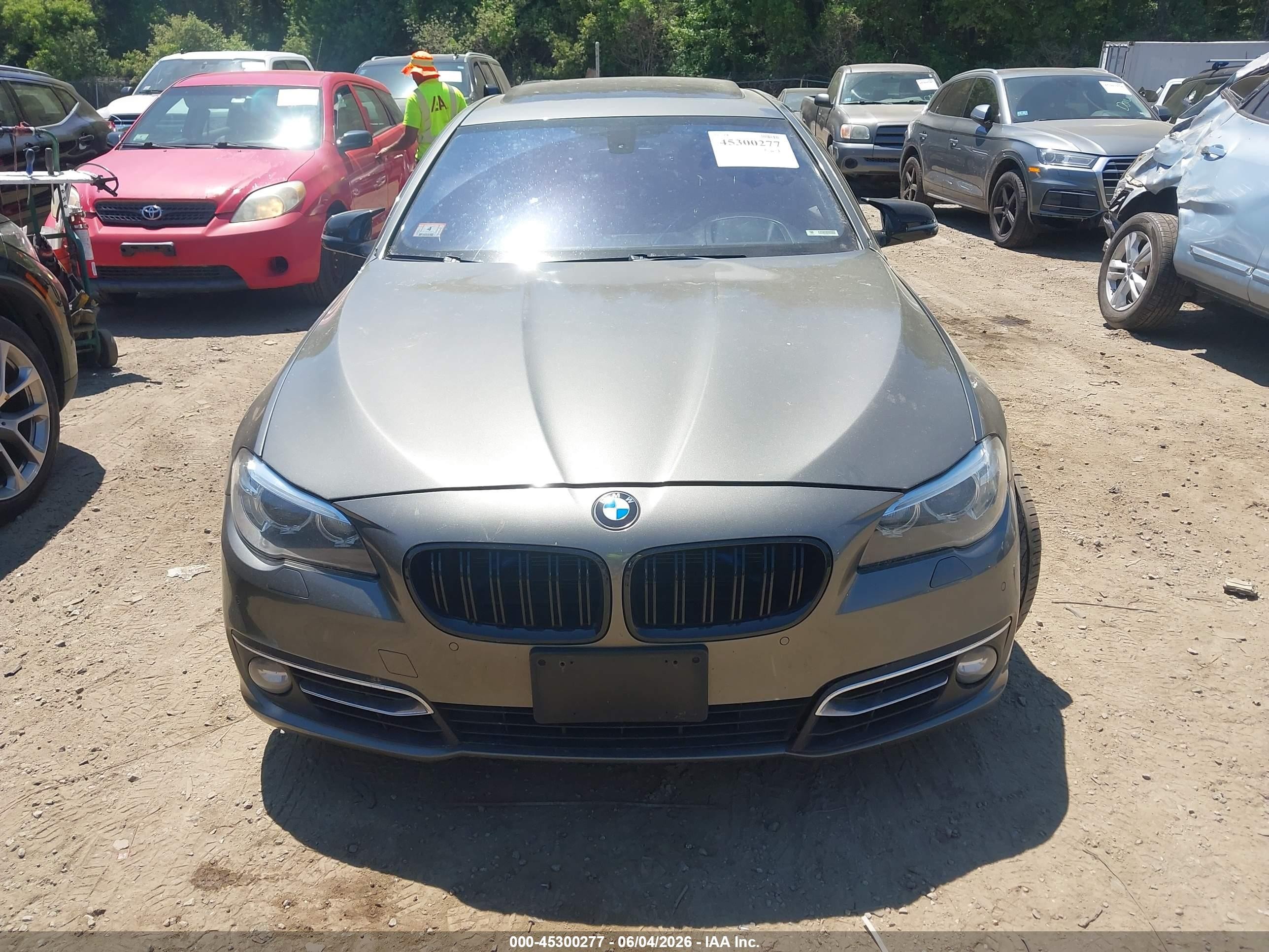 2015 Bmw 535i Xdrive Gray vin: WBA5B3C5XFD540267