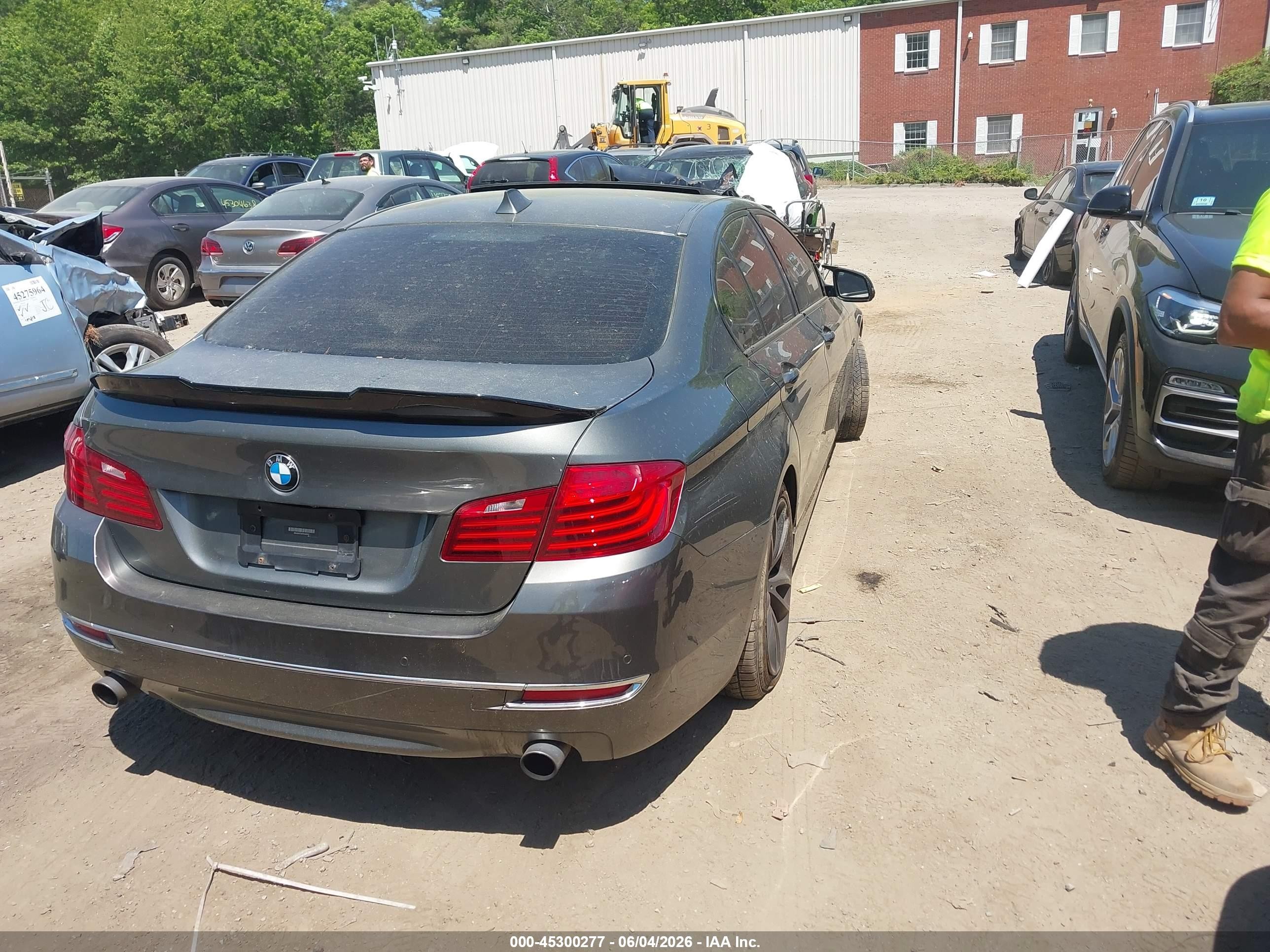 2015 Bmw 535i Xdrive Gray vin: WBA5B3C5XFD540267