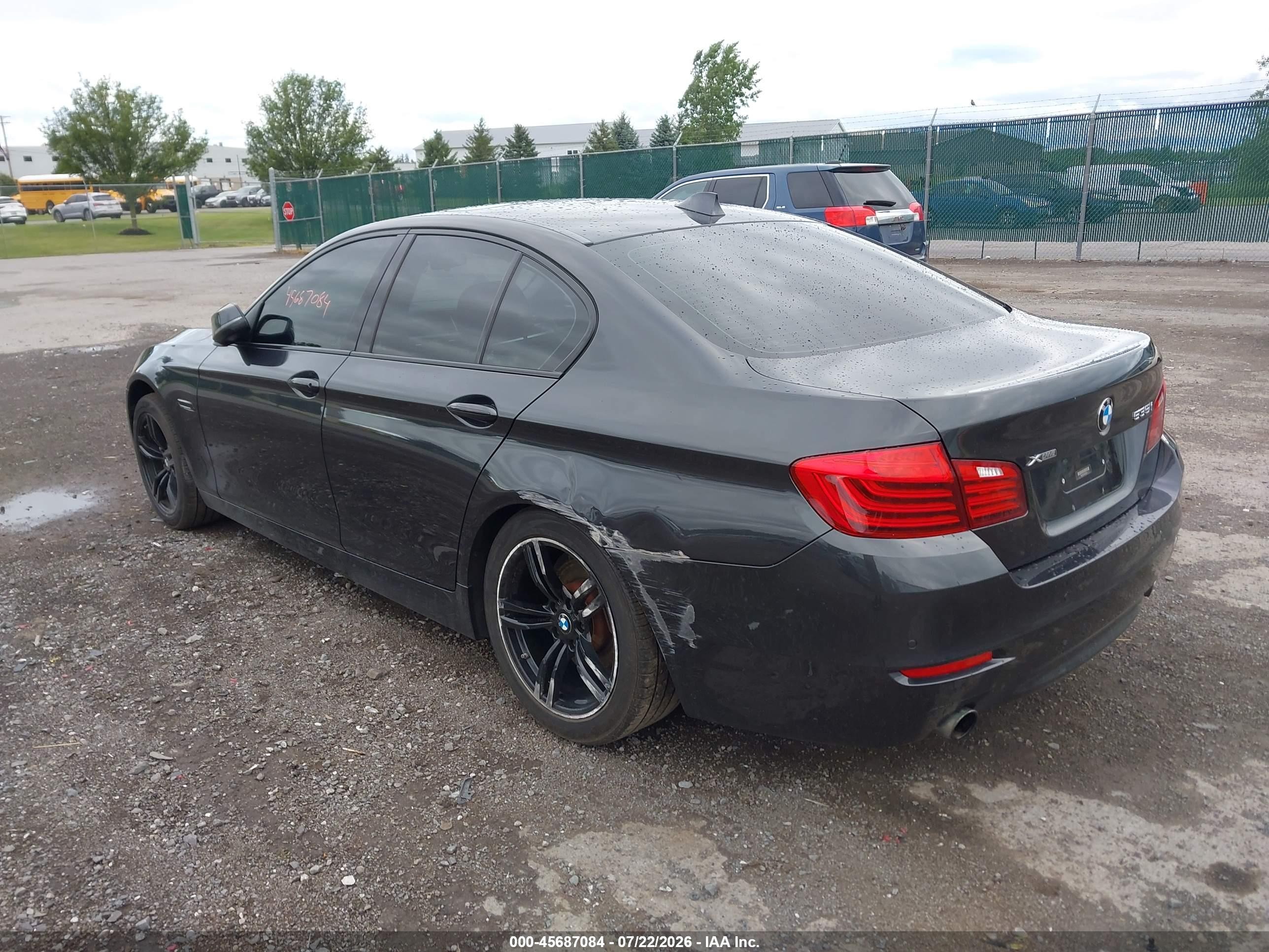 2015 Bmw 535i Xdrive Gray vin: WBA5B3C5XFD545467