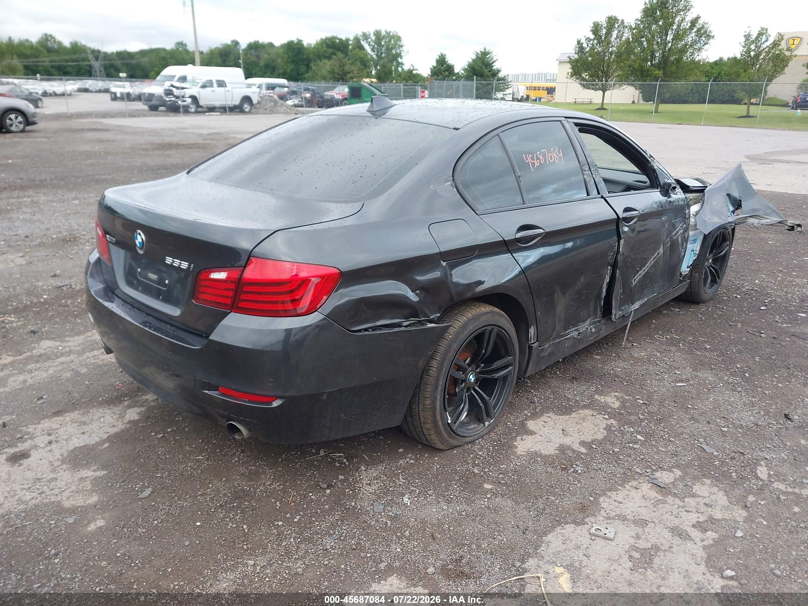 2015 Bmw 535i Xdrive Gray vin: WBA5B3C5XFD545467