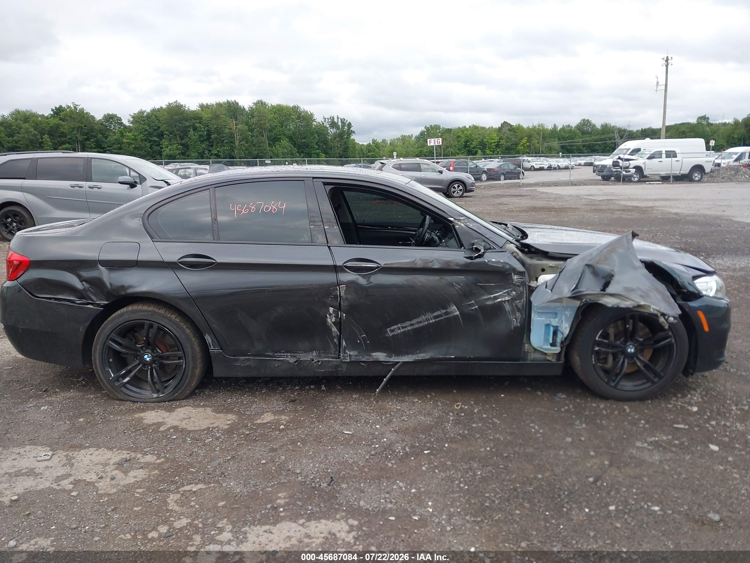 2015 Bmw 535i Xdrive Gray vin: WBA5B3C5XFD545467