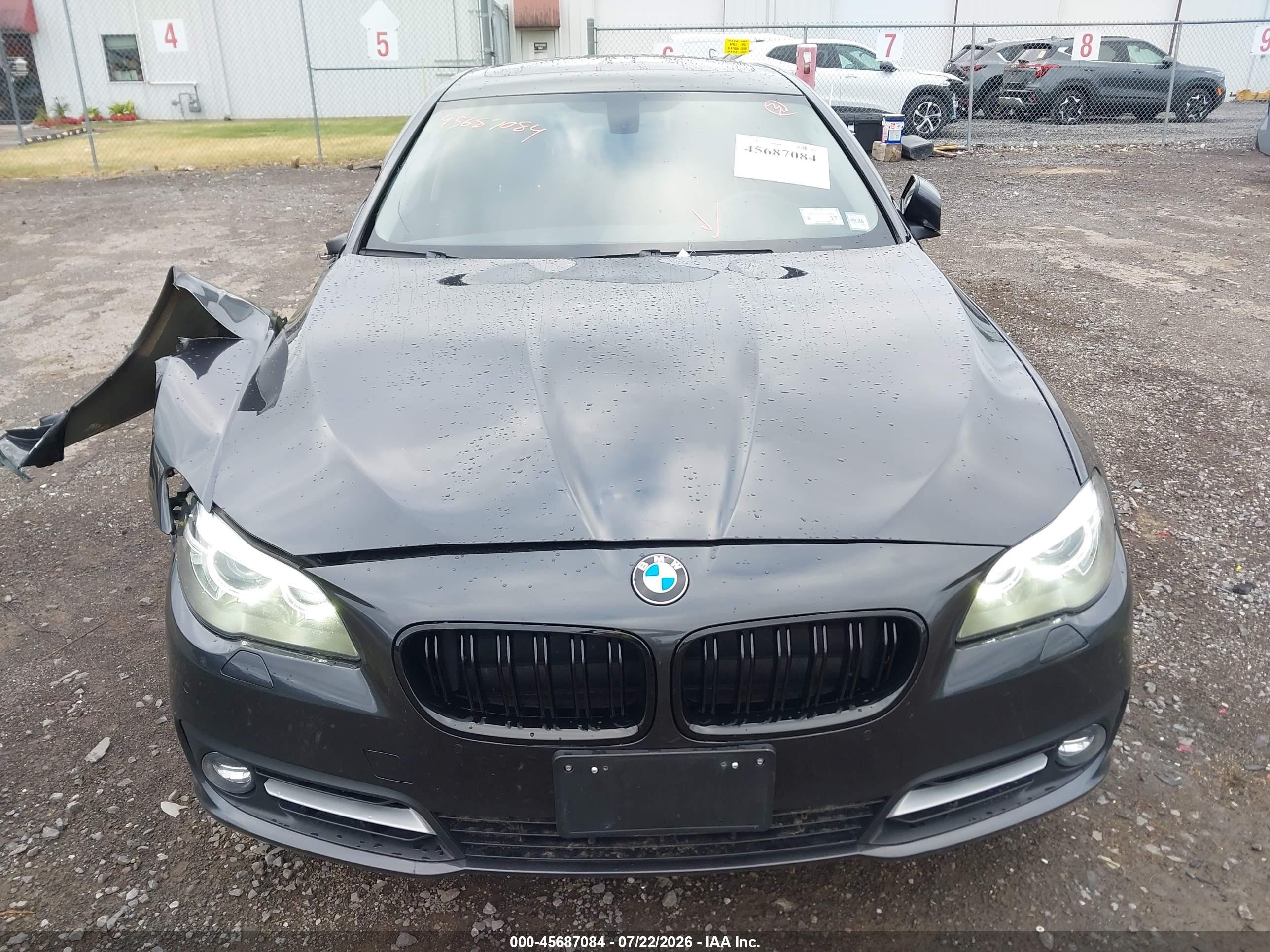 2015 Bmw 535i Xdrive Gray vin: WBA5B3C5XFD545467