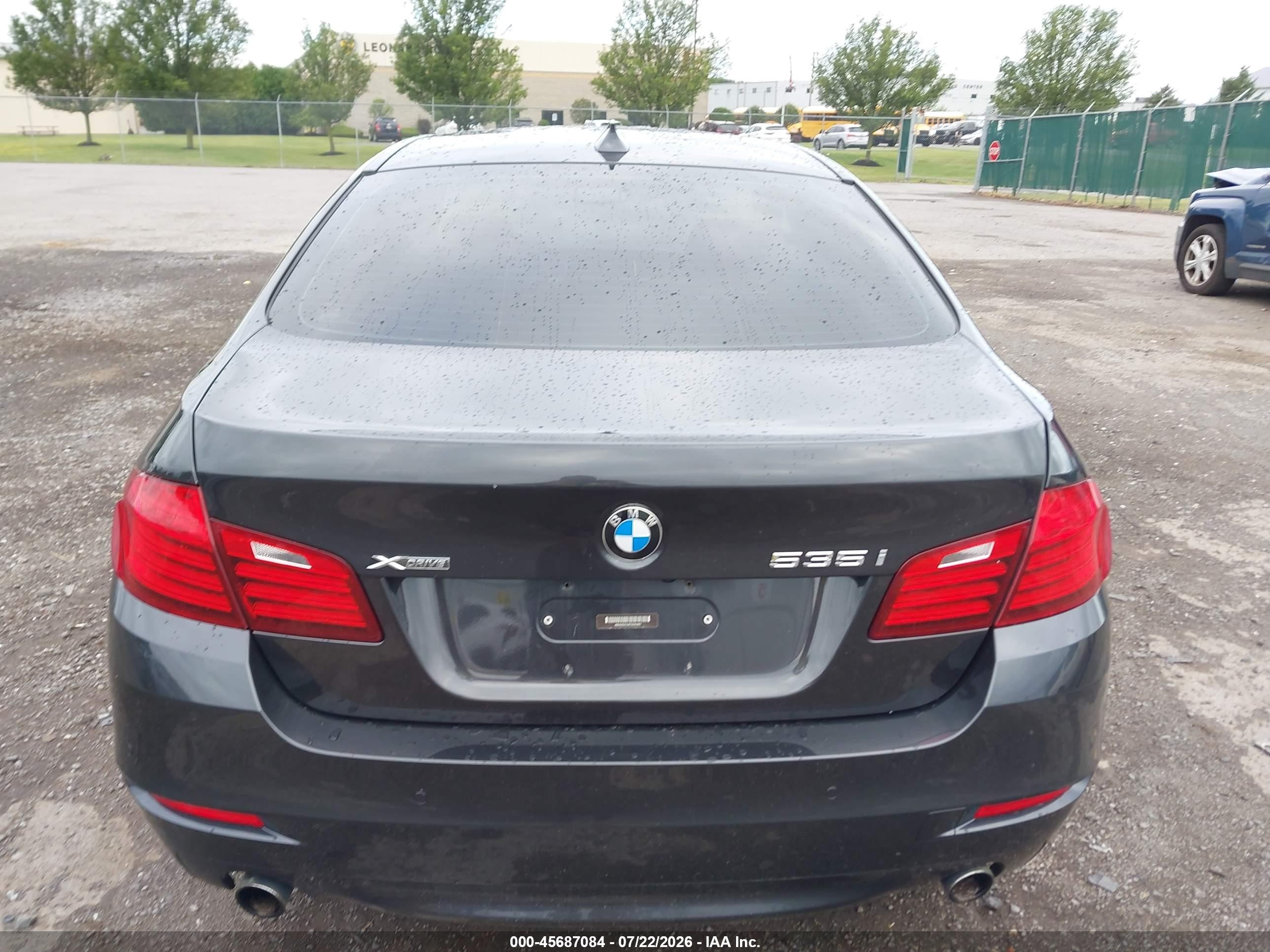 2015 Bmw 535i Xdrive Gray vin: WBA5B3C5XFD545467