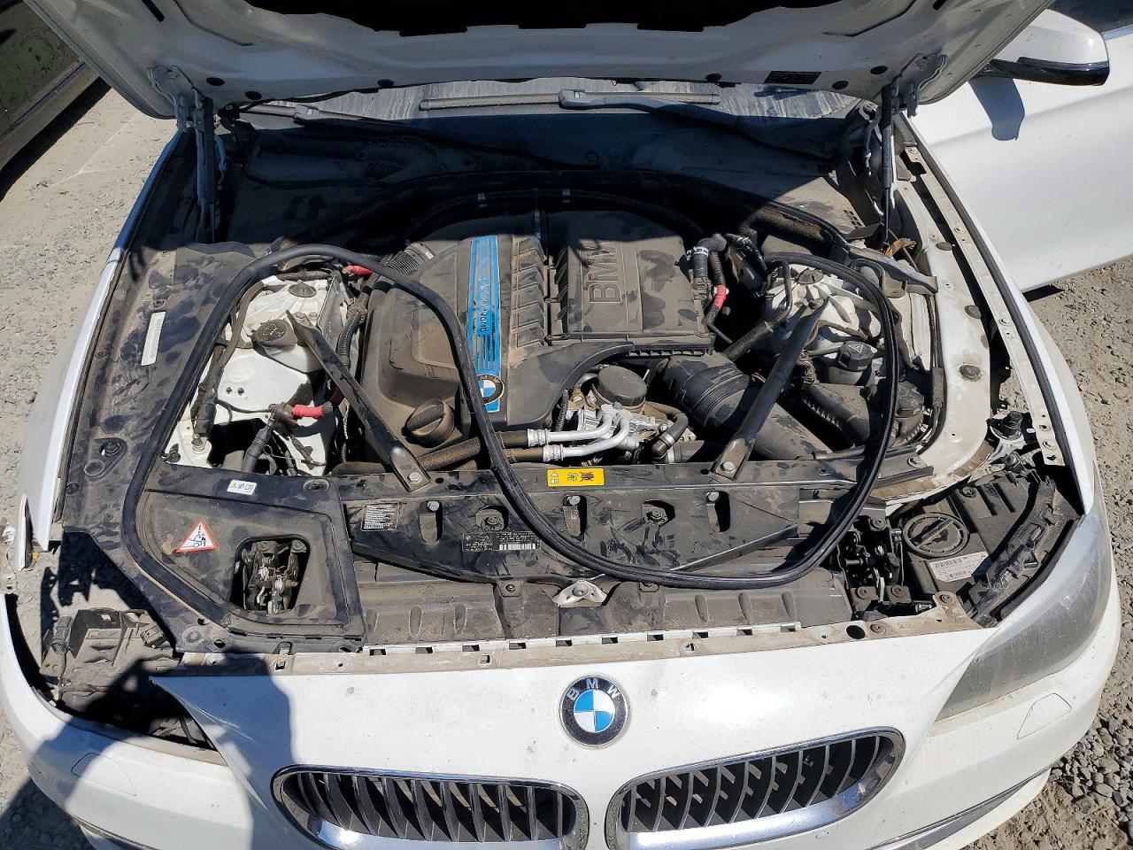 2014 Bmw Activehybrid 5 White vin: WBA5E1C51ED221009