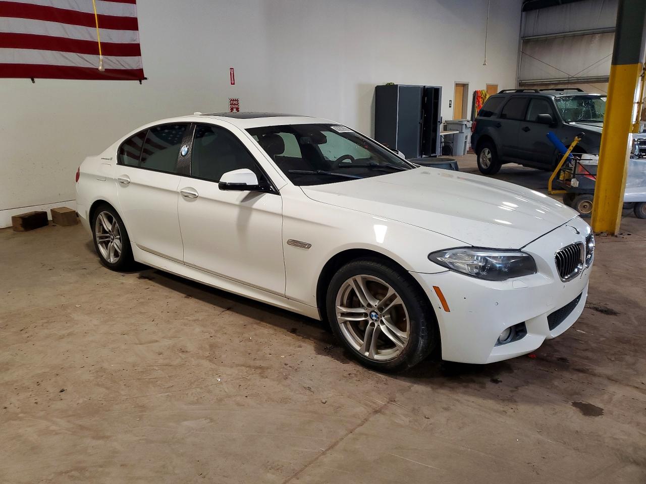 2014 Bmw Activehybrid 5 White vin: WBA5E1C53ED221013