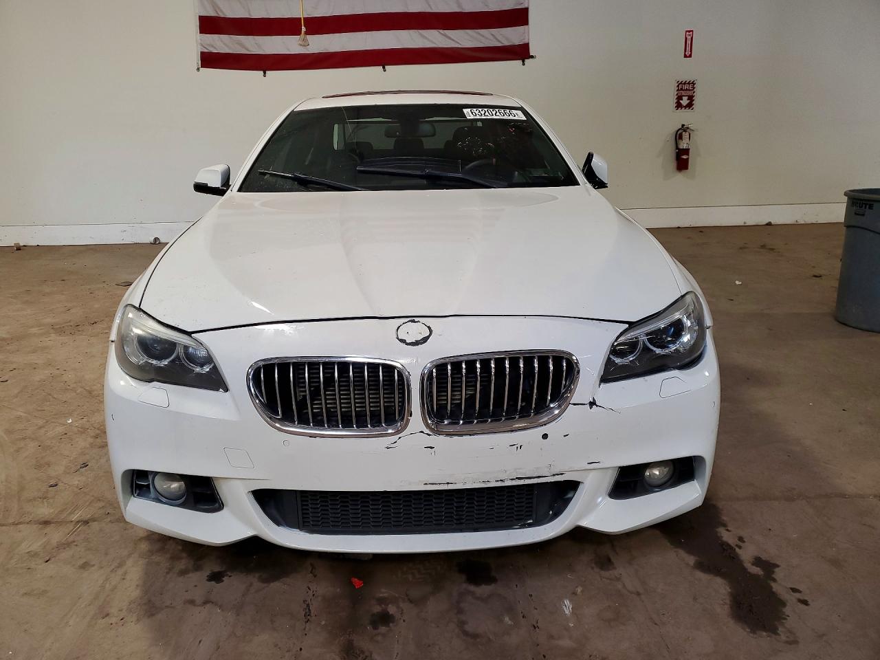 2014 Bmw Activehybrid 5 White vin: WBA5E1C53ED221013