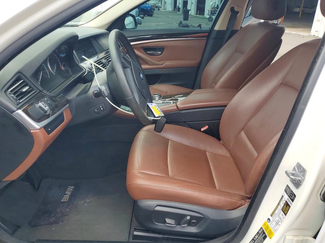 2014 Bmw Activehybrid 5 White vin: WBA5E1C58ED221007