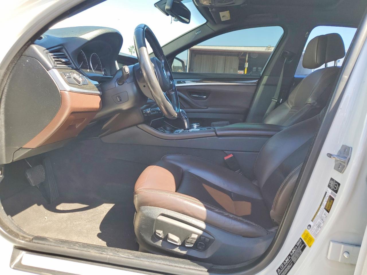 2014 Bmw Activehybrid 5 White vin: WBA5E1C59ED221050