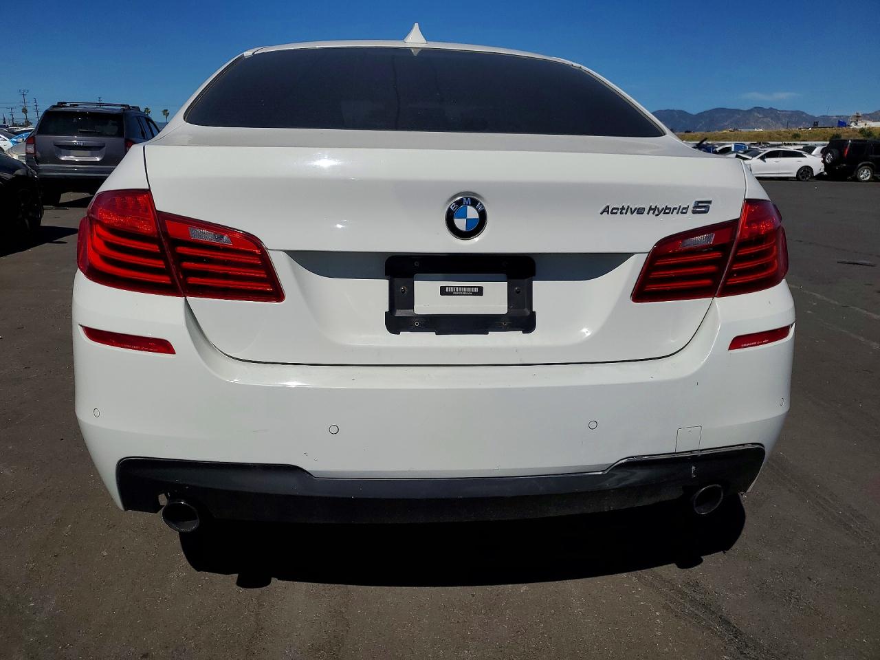 2014 Bmw Activehybrid 5 White vin: WBA5E1C59ED221050