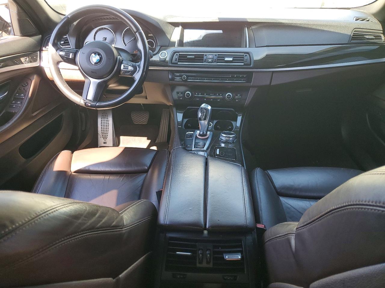 2014 Bmw Activehybrid 5 White vin: WBA5E1C59ED221050