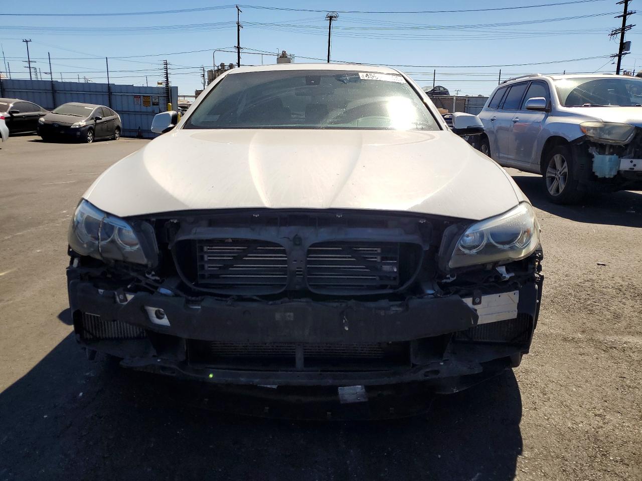 2014 Bmw Activehybrid 5 White vin: WBA5E1C59ED221050