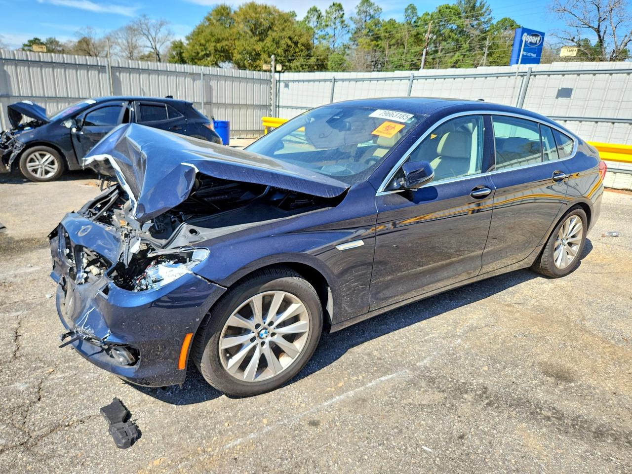 2015 Bmw 550 Xigt Blue vin: WBA5M0C58FD085041