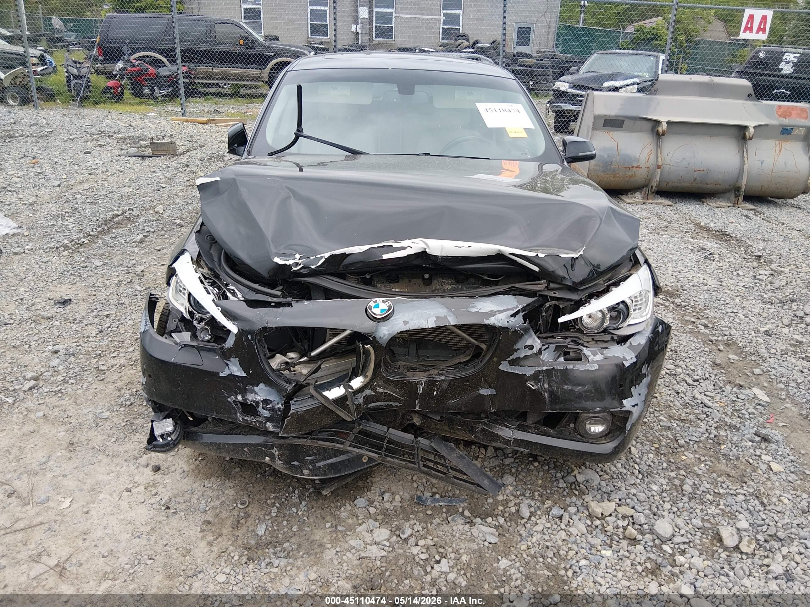 2015 Bmw 535i Gran Turismo Black vin: WBA5M2C50FD872061