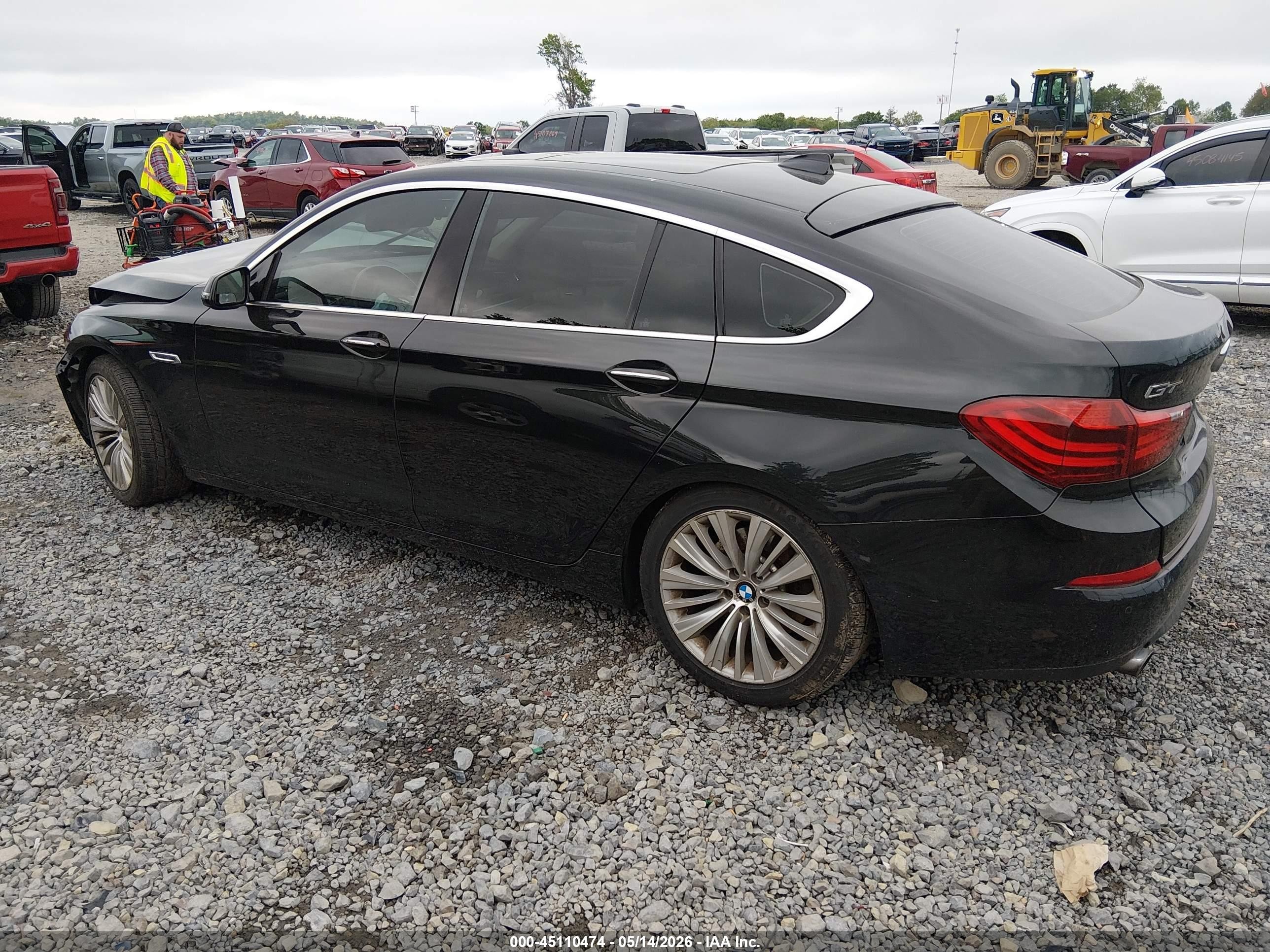 2015 Bmw 535i Gran Turismo Black vin: WBA5M2C50FD872061