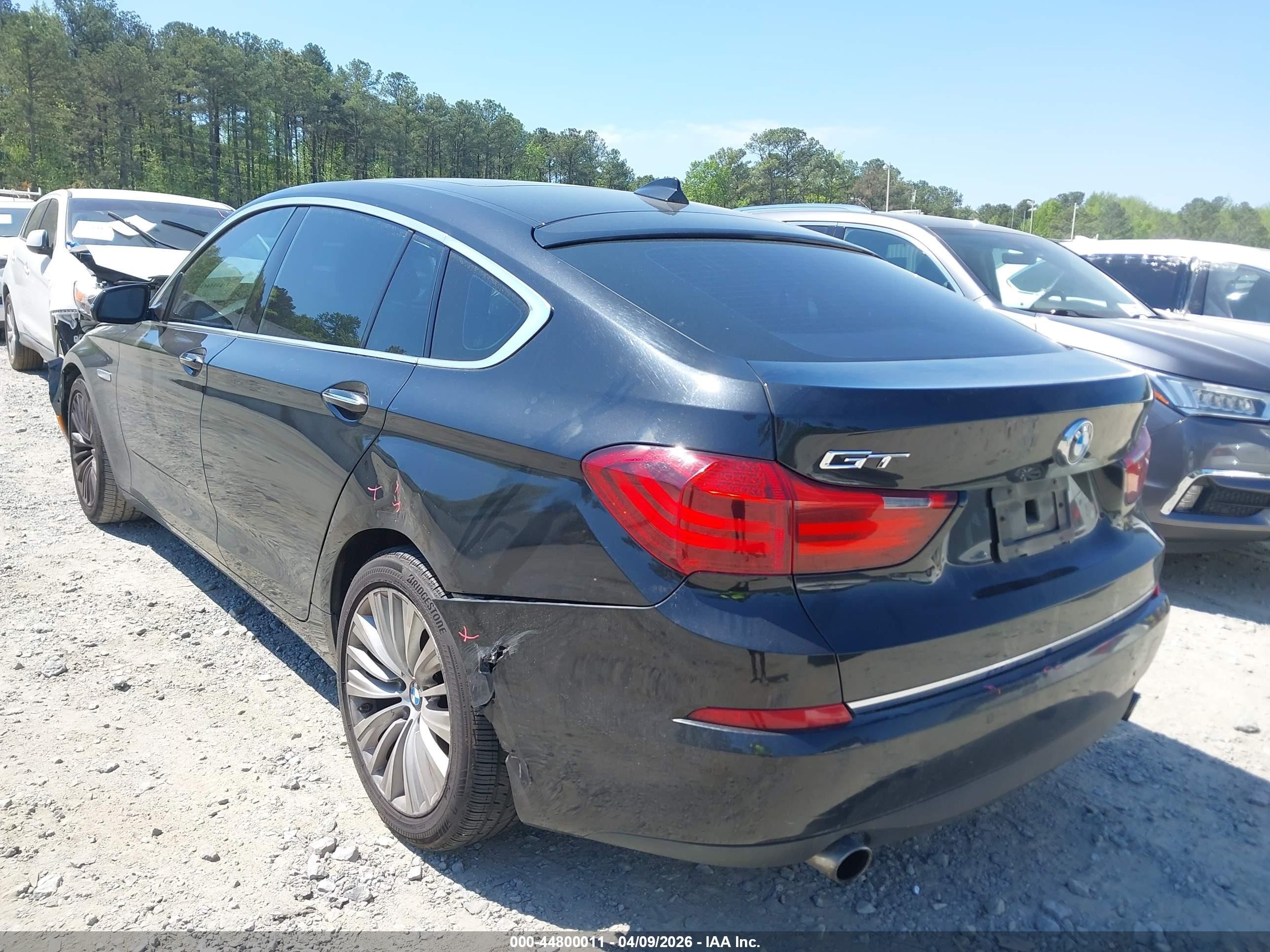 2015 Bmw 535i Gran Turismo   Black vin: WBA5M2C50FGH99145
