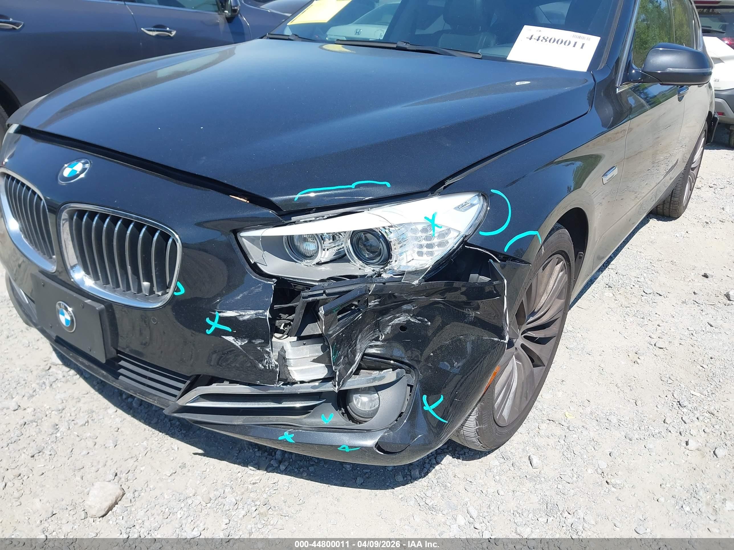 2015 Bmw 535i Gran Turismo   Black vin: WBA5M2C50FGH99145