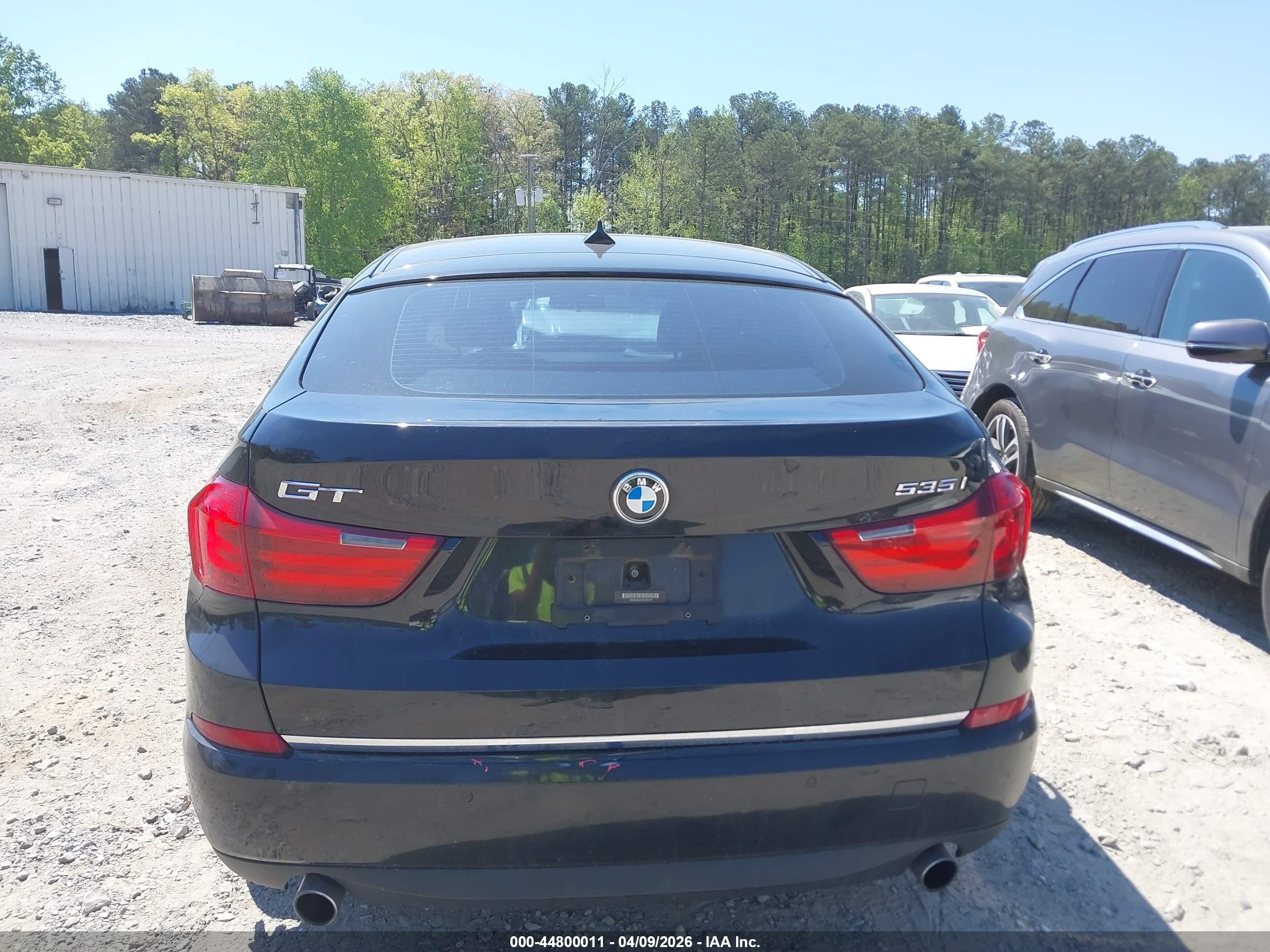 2015 Bmw 535i Gran Turismo   Black vin: WBA5M2C50FGH99145