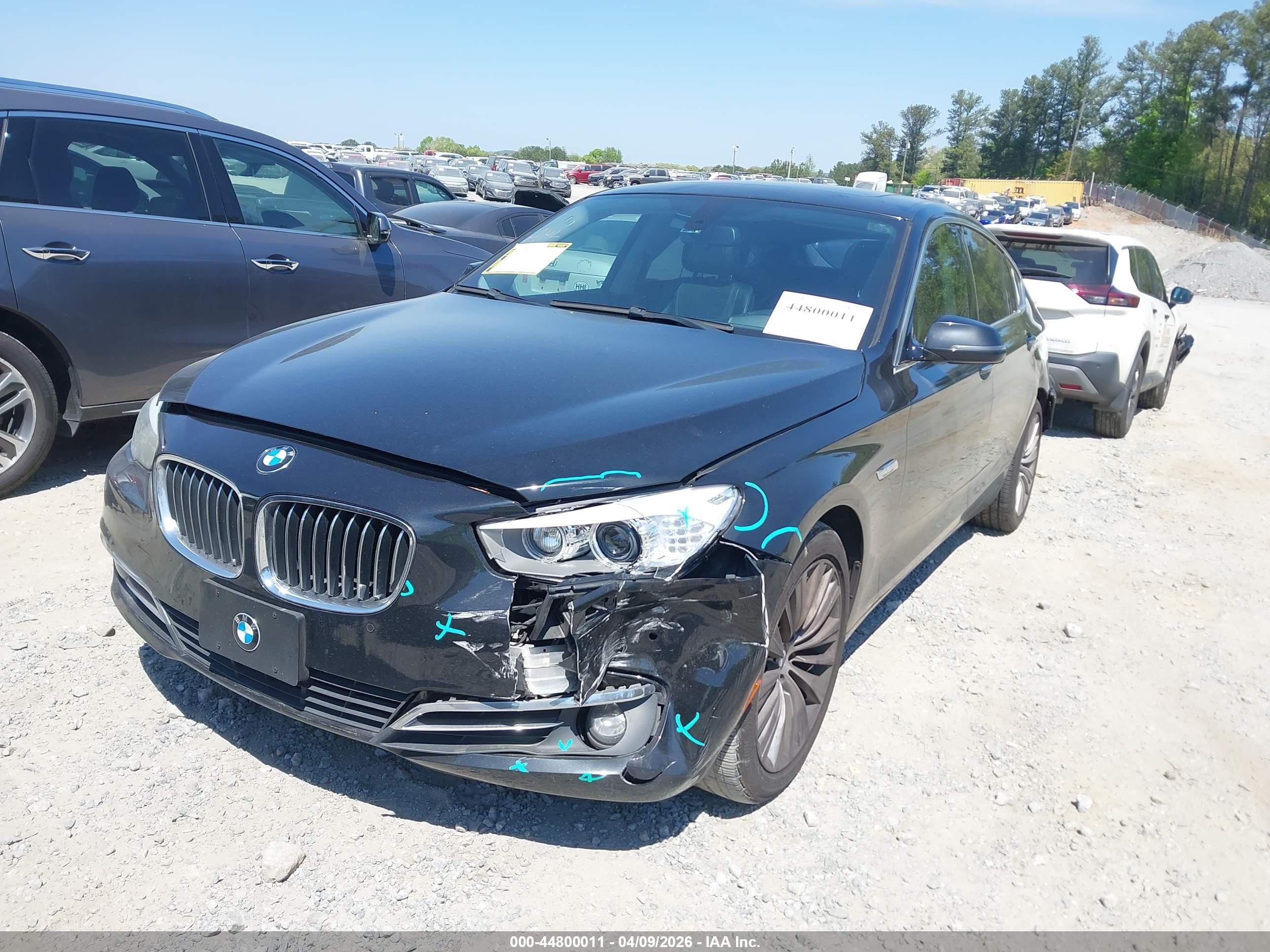 2015 Bmw 535i Gran Turismo   Black vin: WBA5M2C50FGH99145