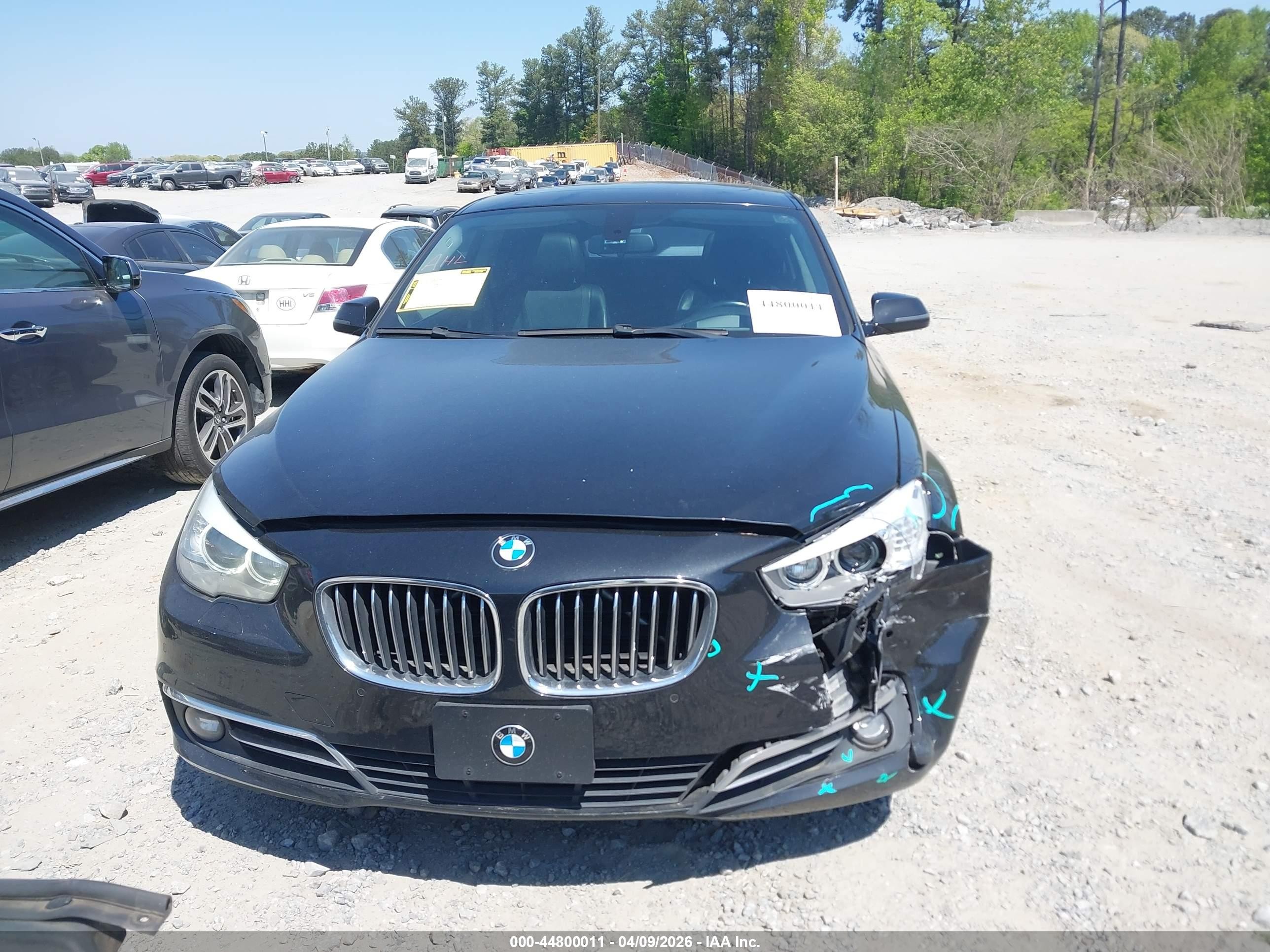 2015 Bmw 535i Gran Turismo   Black vin: WBA5M2C50FGH99145