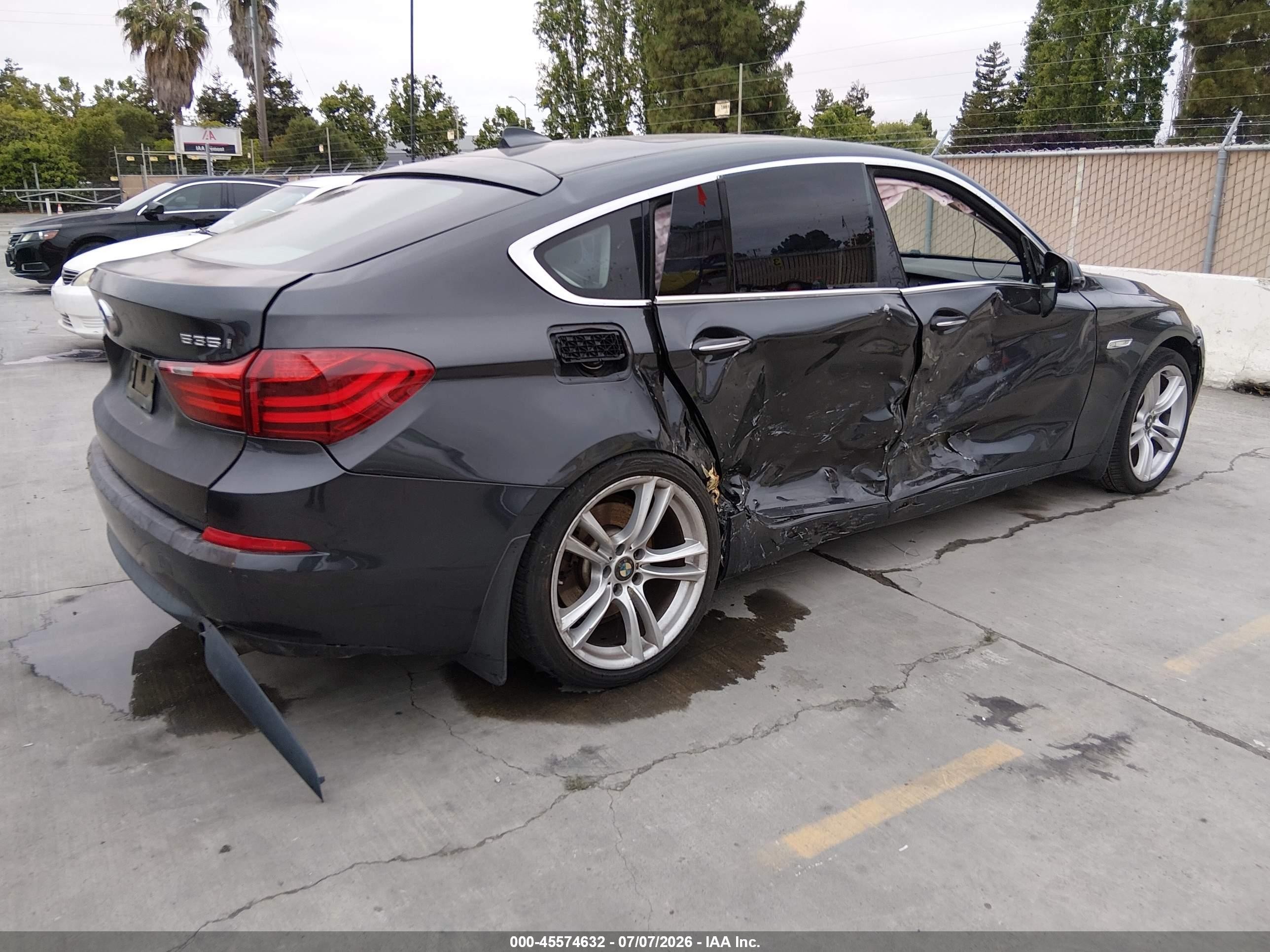 2014 Bmw 535i Gran Turismo   Black vin: WBA5M2C52ED871864
