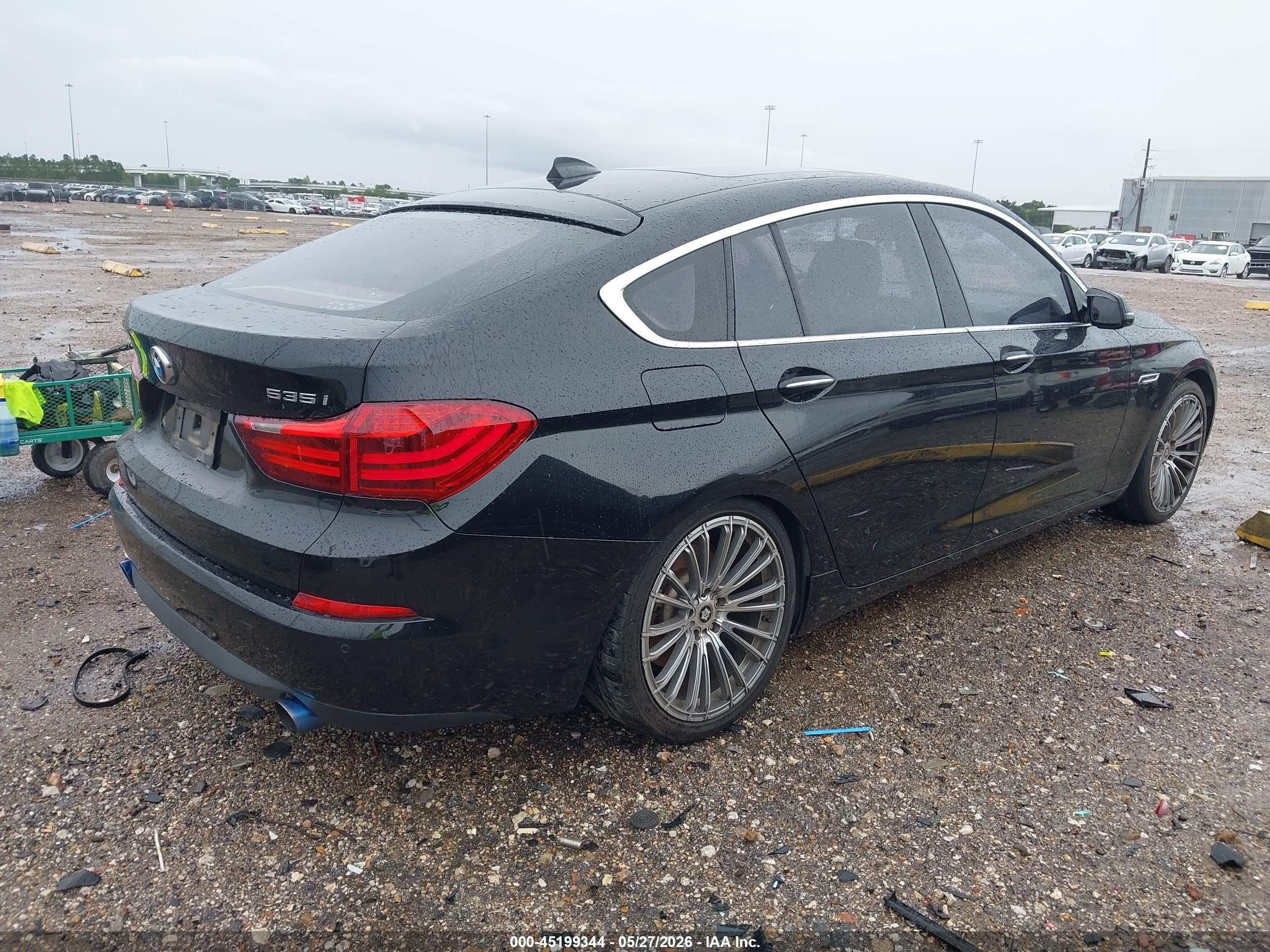 2014 Bmw 535i Gran Turismo   Black vin: WBA5M2C56ED085792