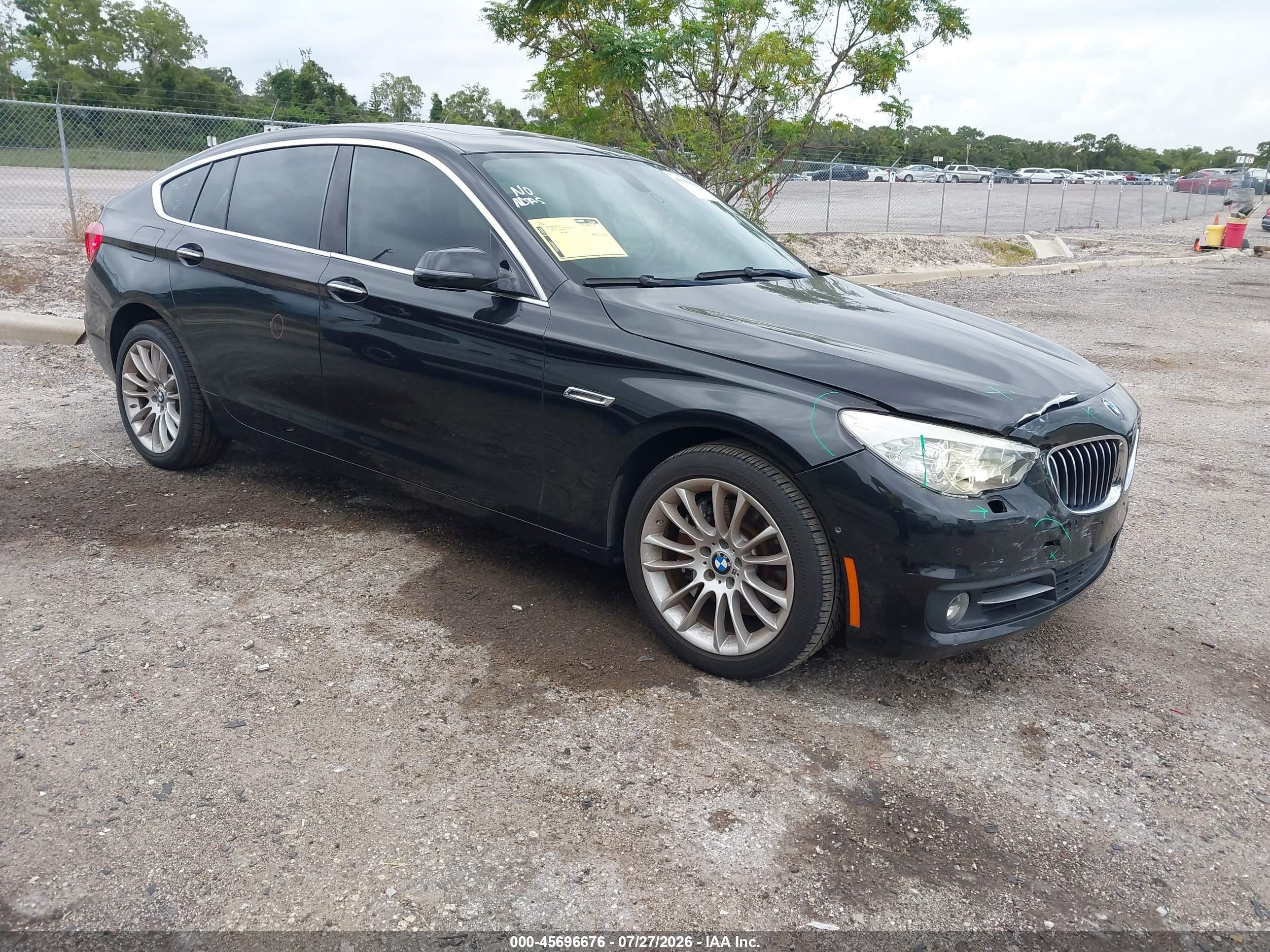 2015 Bmw 535i Gran Turismo   Black vin: WBA5M2C57FD872185