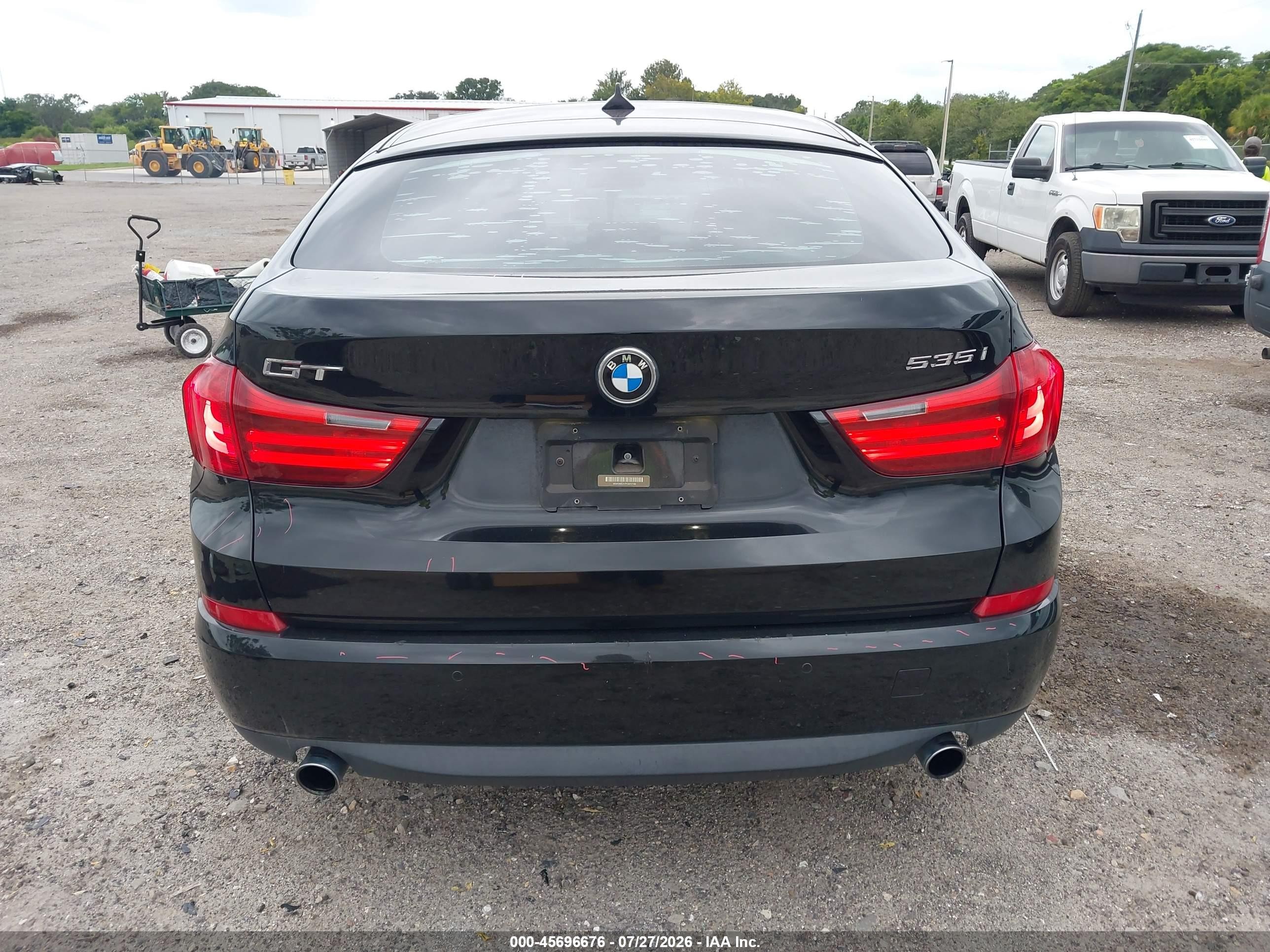 2015 Bmw 535i Gran Turismo   Black vin: WBA5M2C57FD872185